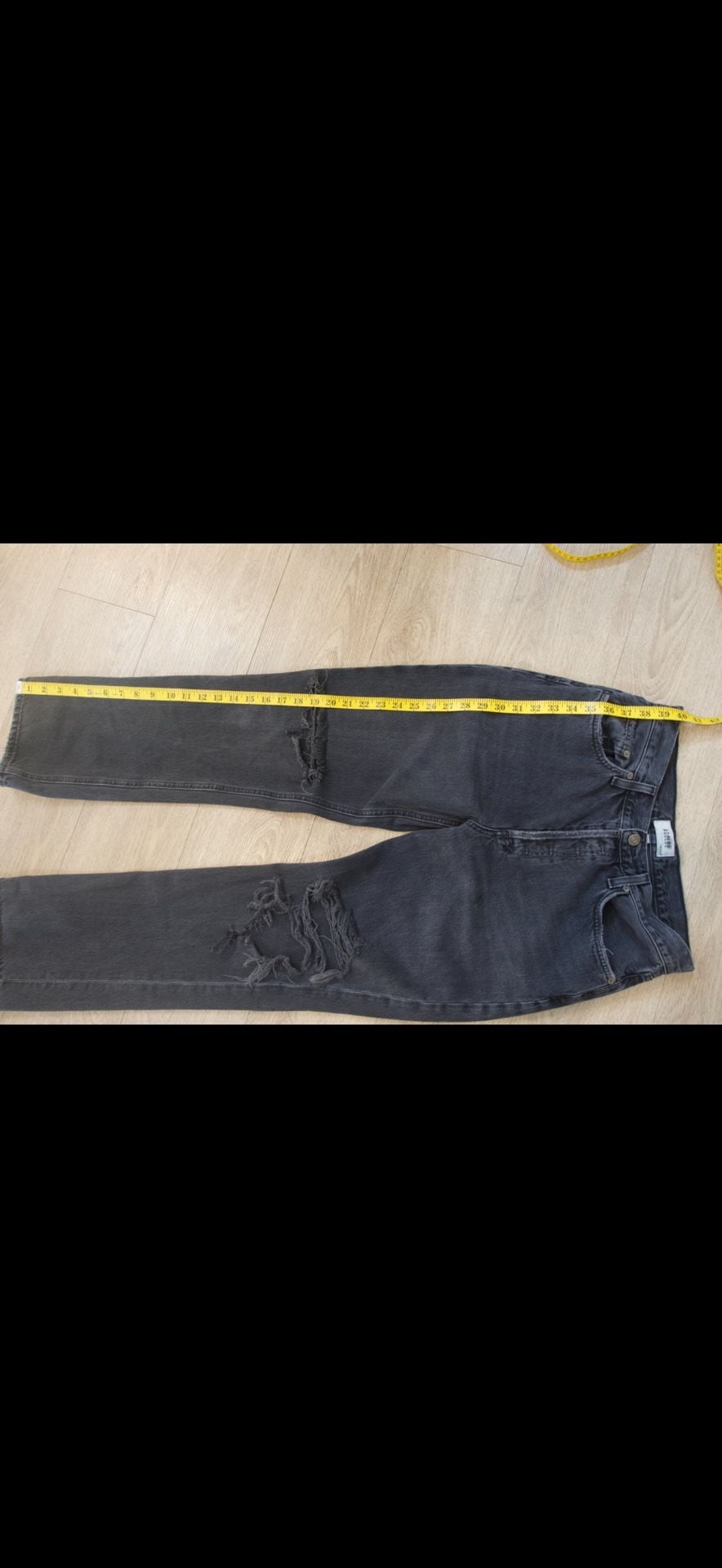 AGOLDE 90's Pinch Waist High Rise Straight Leg Distressed Jeans Size 28 9
