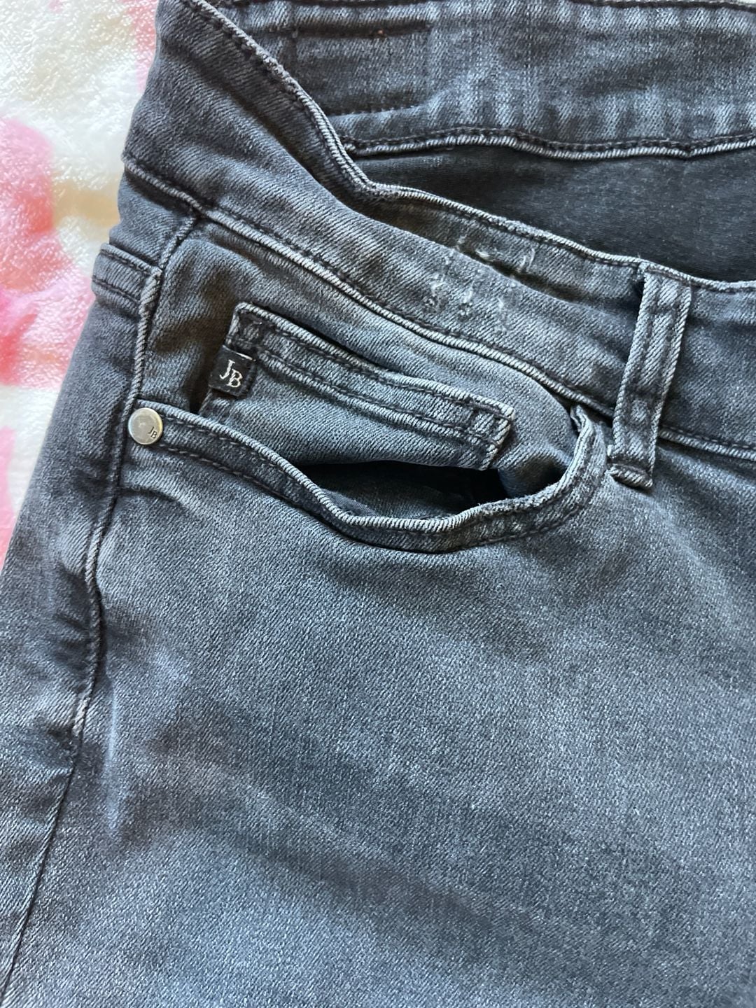 Judy Blue Plaid Patch Punk Rock Distressed Skinny Jeans Plus Size 14W 8