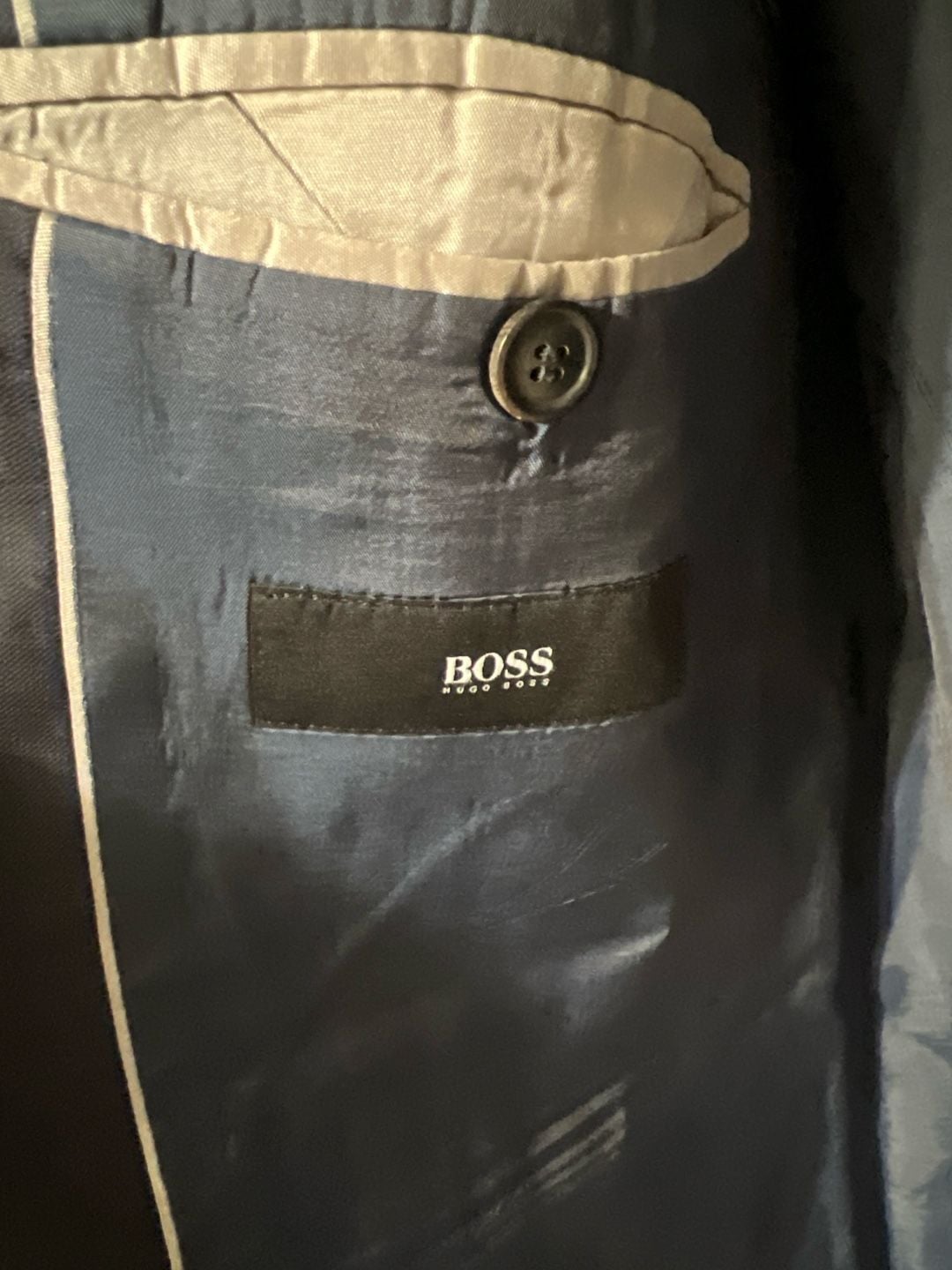 Hugo Boss The Jam75/Sharp3 Navy Blue Guabello Super 130's Wool Blazer 40R 3