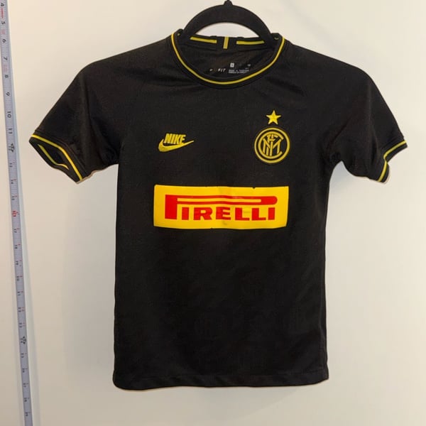 Nike Inter Milan 2019-20 Third Jersey Pirelli Sponsor Black boys Size S 