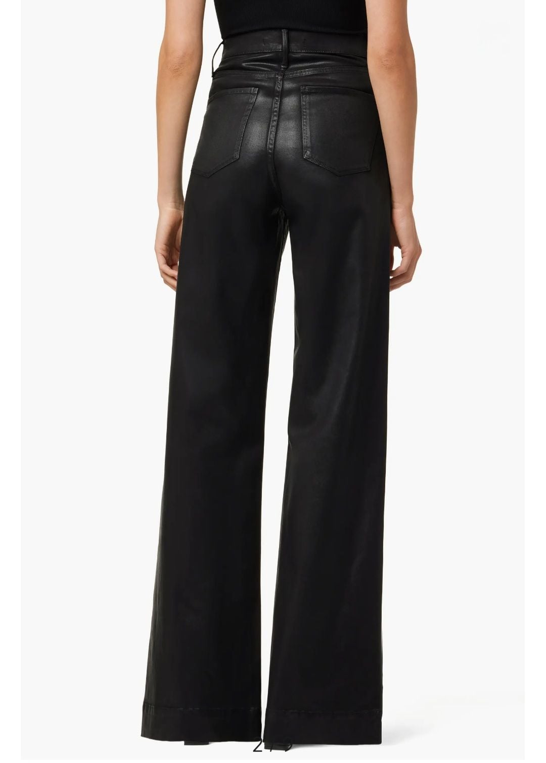 Joe's Jeans The Mia Coated High Waist Wide Leg Jeans,Size 29,Black 3