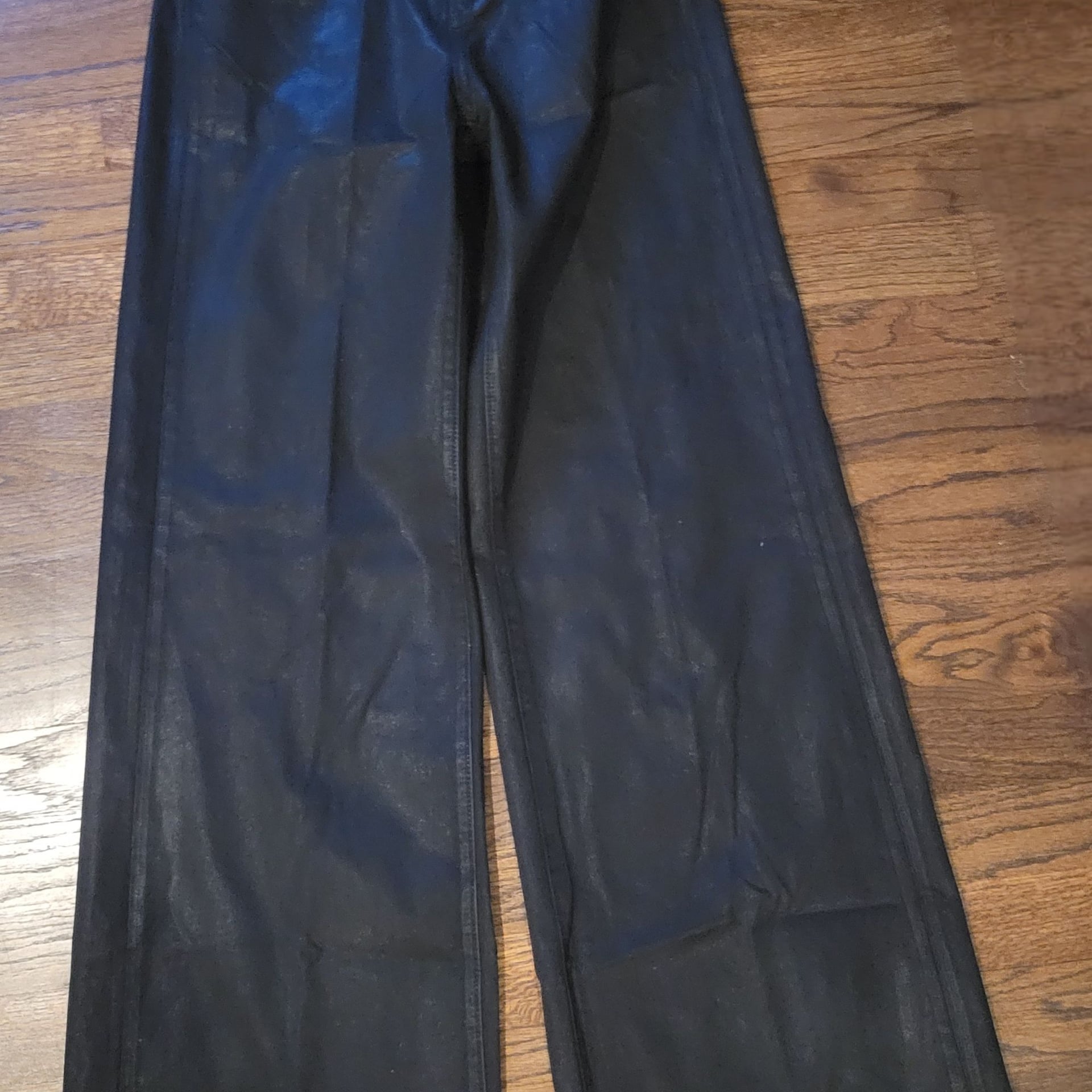 Joe's Jeans The Mia Coated High Waist Wide Leg Jeans,Size 29,Black 11