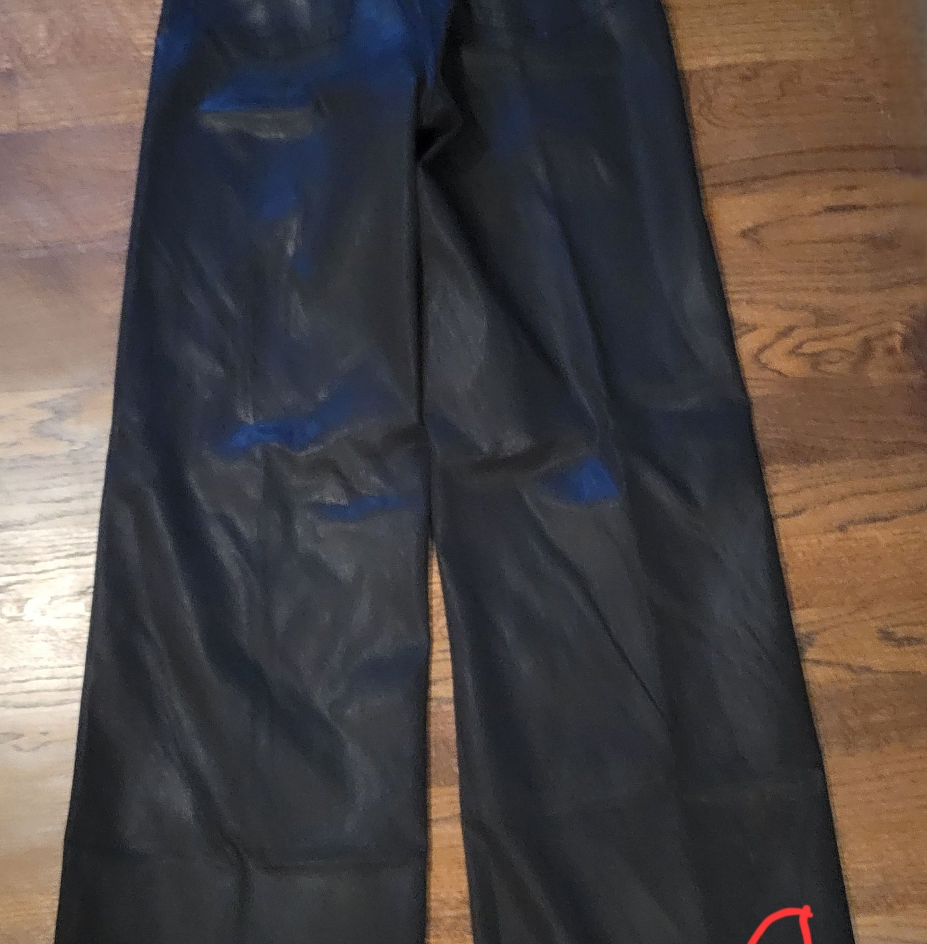 Joe's Jeans The Mia Coated High Waist Wide Leg Jeans,Size 29,Black 12