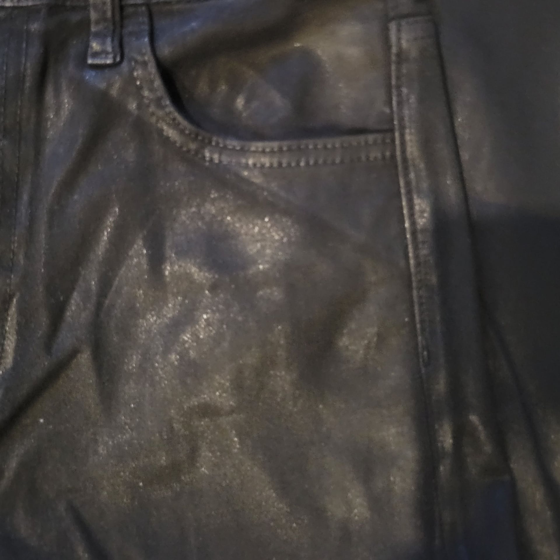 Joe's Jeans The Mia Coated High Waist Wide Leg Jeans,Size 29,Black 15
