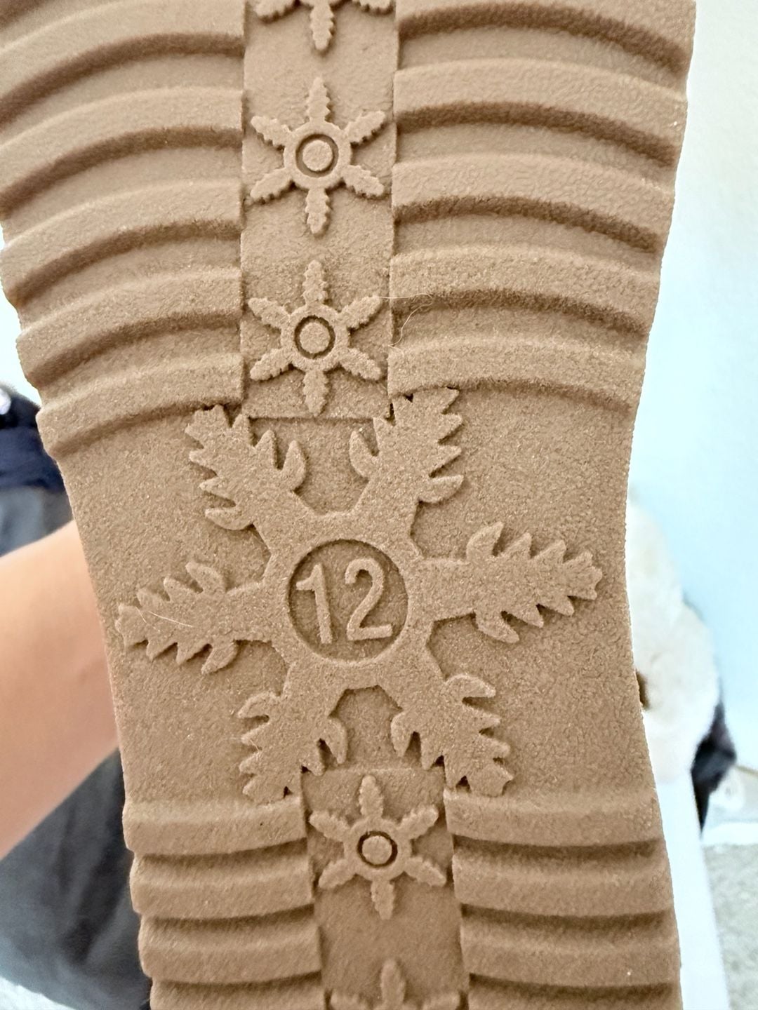 Chestnut Faux Fur Trim Suede Winter Boots Size 12 2