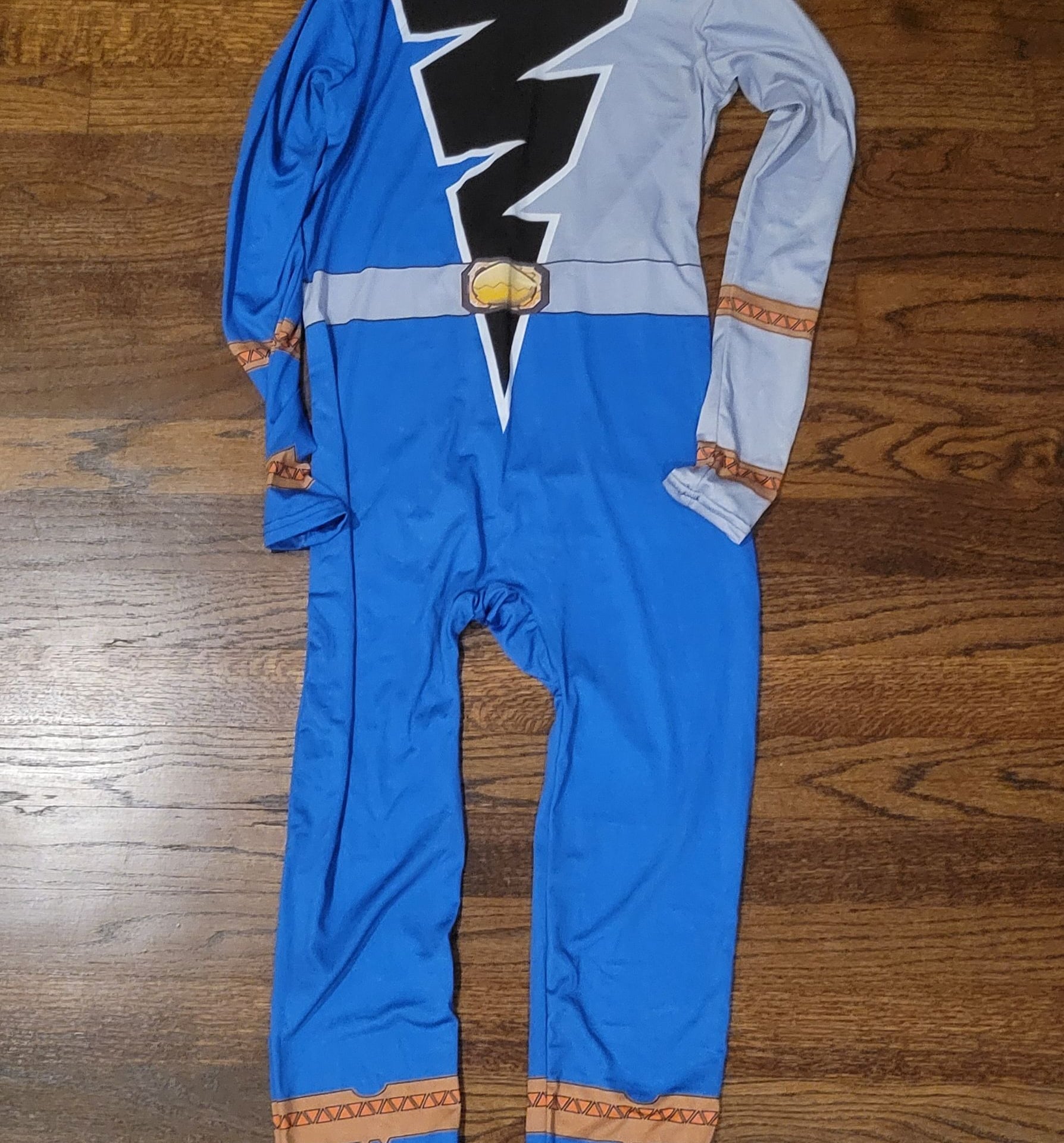 Morphsuits Blue Dino Fury Morphsuit Kids Costume,Size L 5