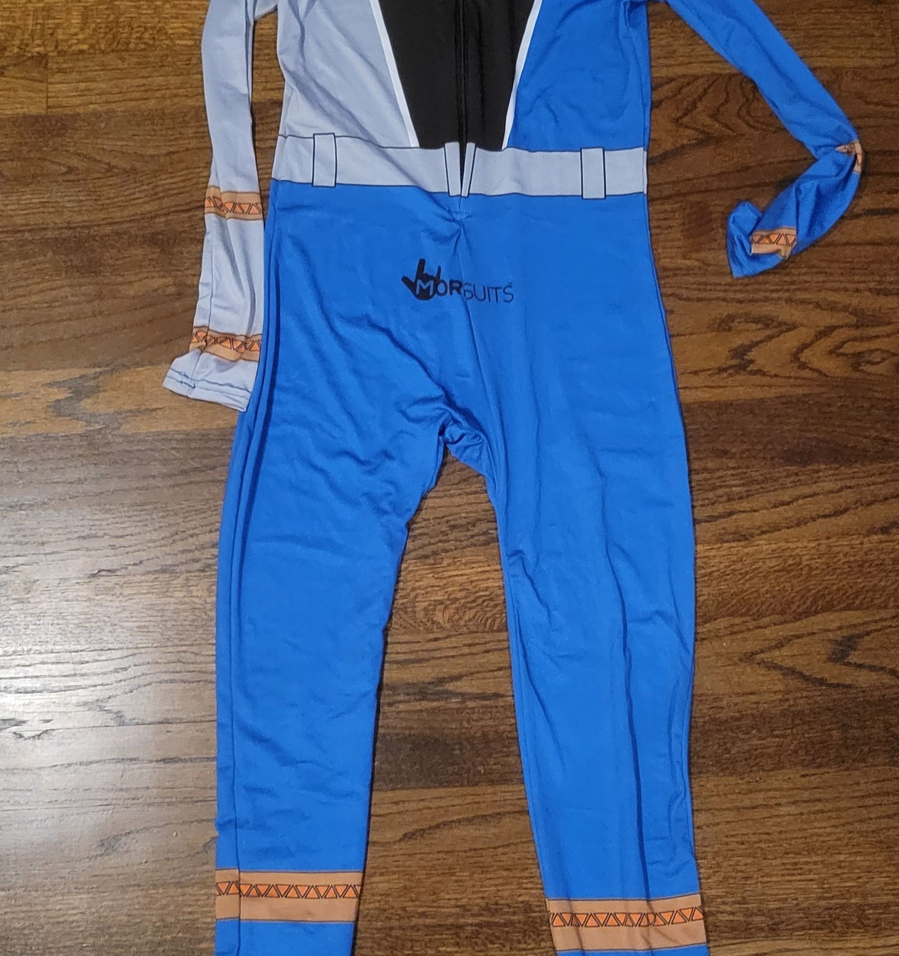 Morphsuits Blue Dino Fury Morphsuit Kids Costume,Size L 6