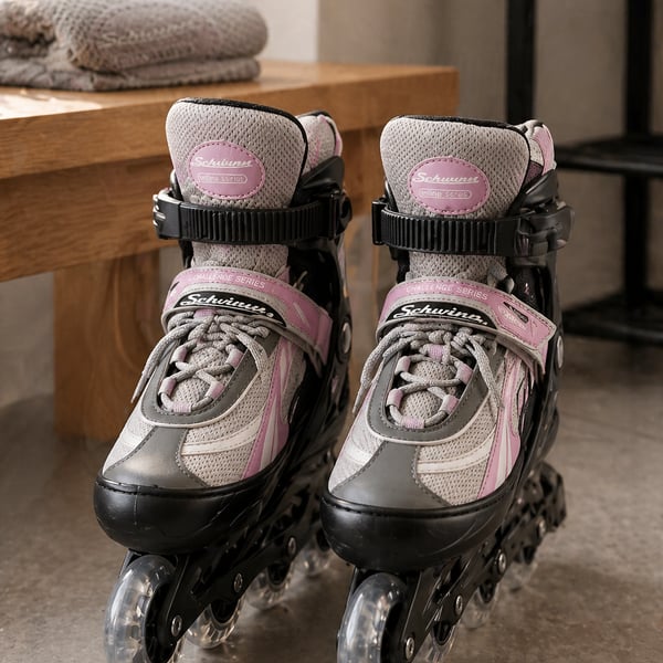 Schwinn Challenge Series Adjustable Inline Skates, Pink/Grey