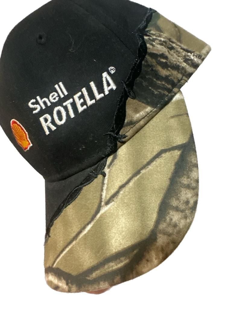 Shell Rotella Black and Reaper Camo Barbed Wire Stitch Adjustable Strapback Hat 4
