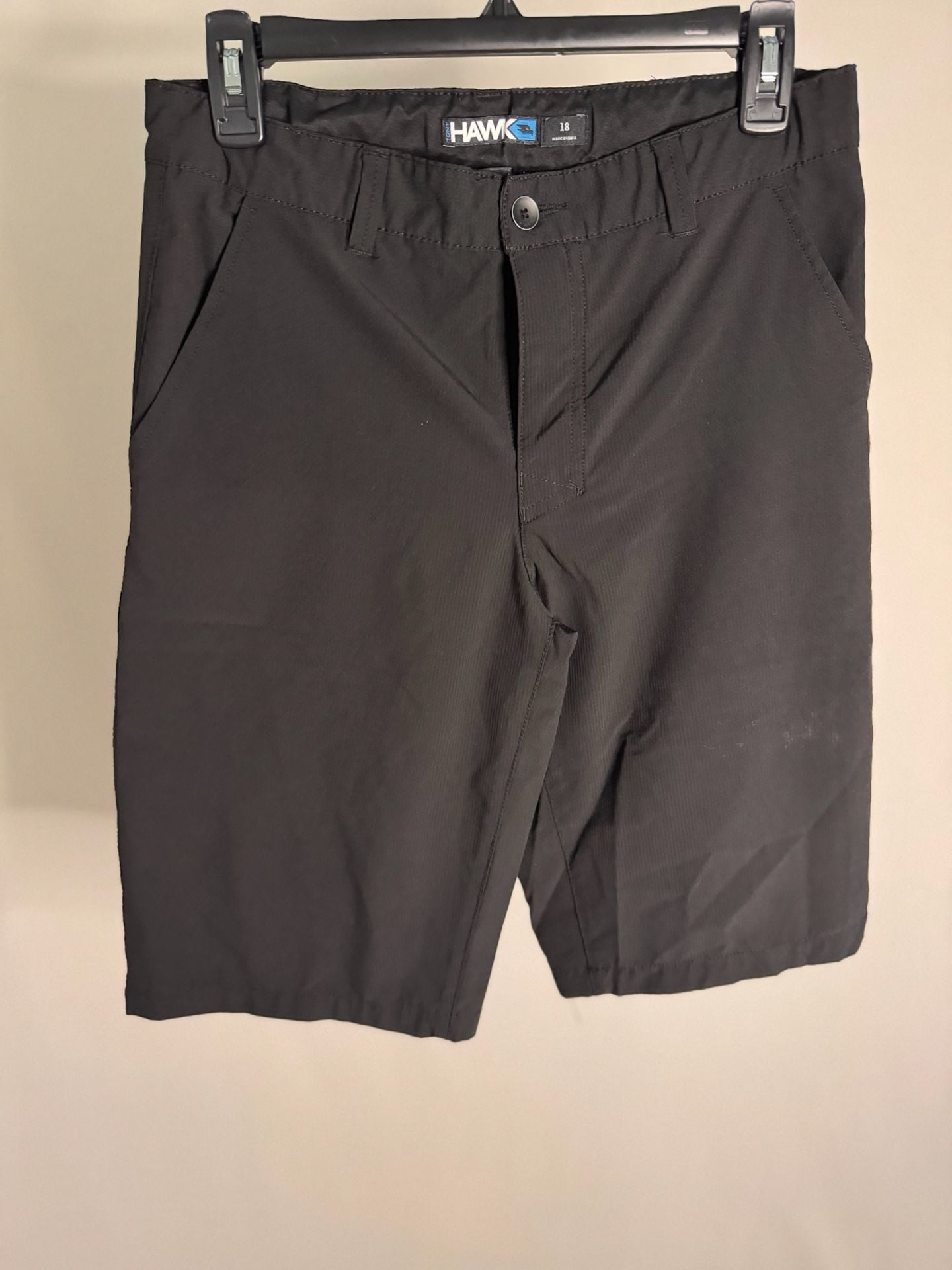 Tony Hawk Boys Black Ripstop Performance Shorts Size 18 2