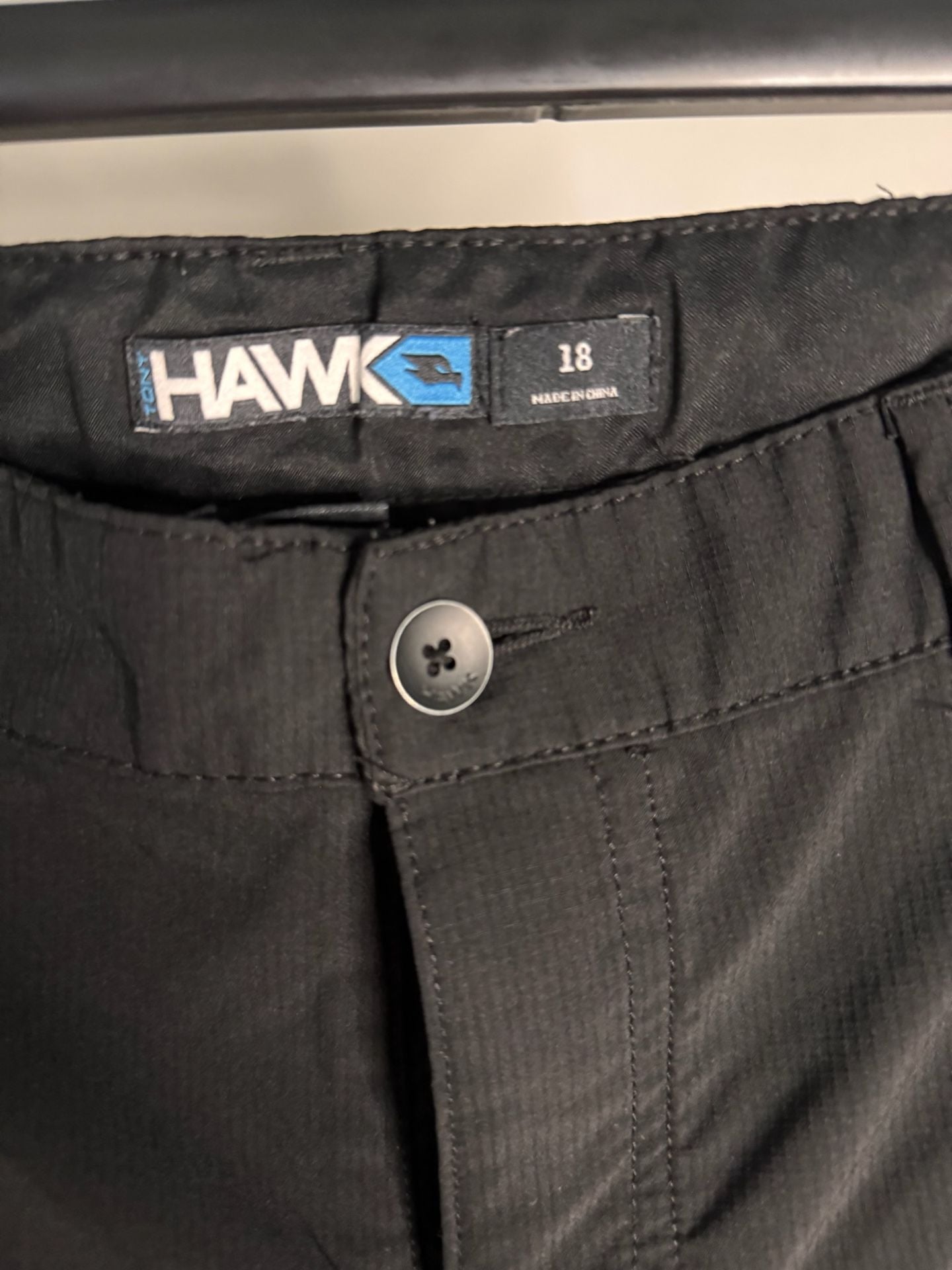 Tony Hawk Boys Black Ripstop Performance Shorts Size 18 3