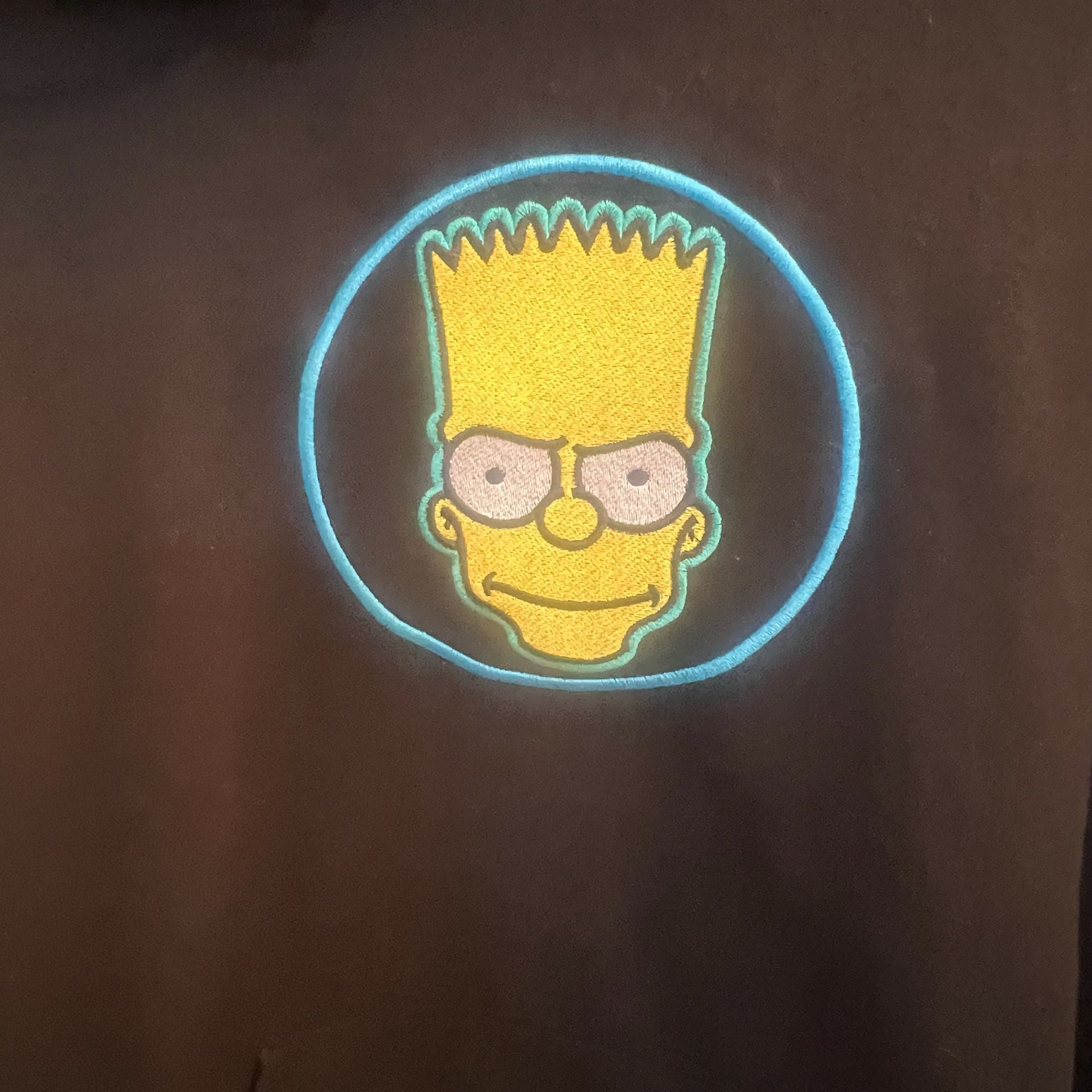 The Simpsons Bart Simpson Embroidered Hoodie & Sweatpants Tracksuit Set Size XL 5