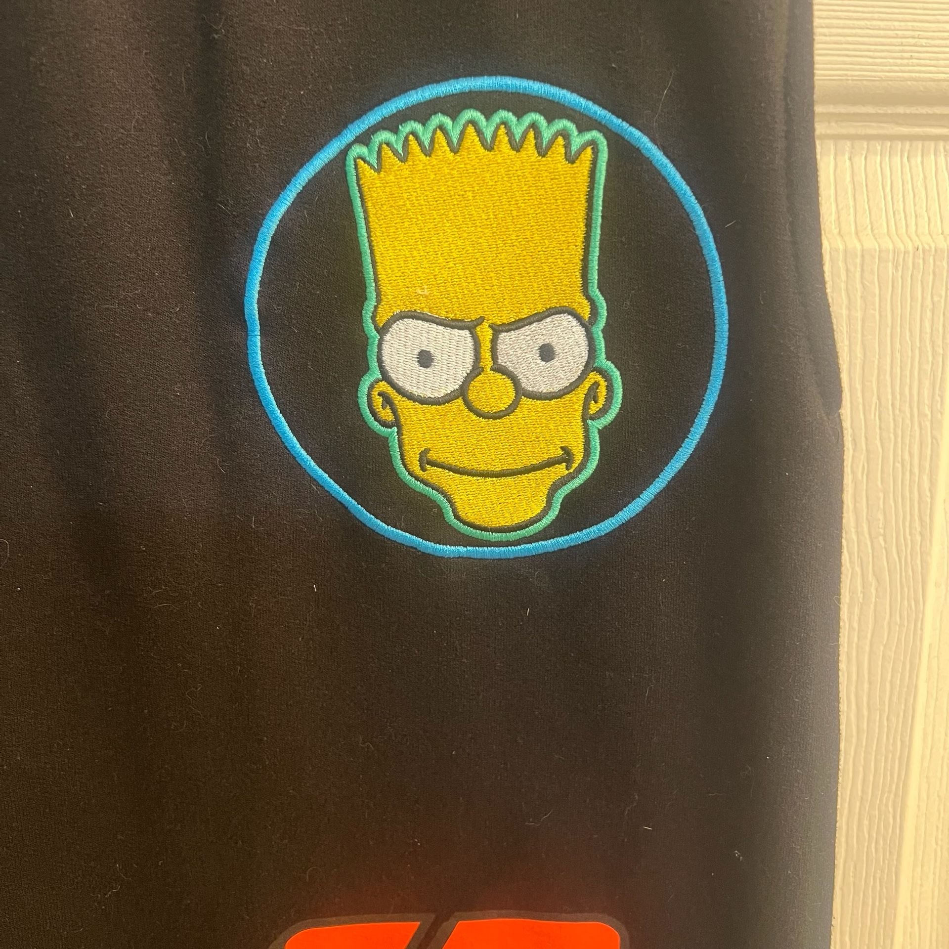The Simpsons Bart Simpson Embroidered Hoodie & Sweatpants Tracksuit Set Size XL 11