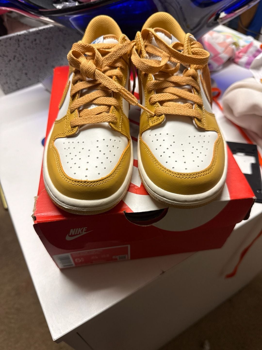 Nike Dunk Low GS Honeycomb Sail FB9109-700 Size 5.5Y 2