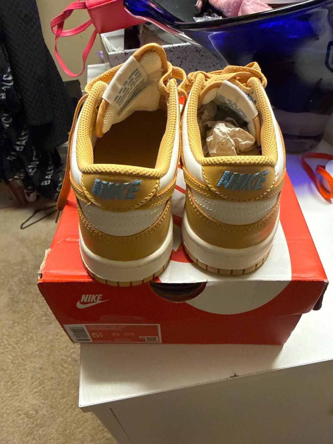 Nike Dunk Low GS Honeycomb Sail FB9109-700 Size 5.5Y 4