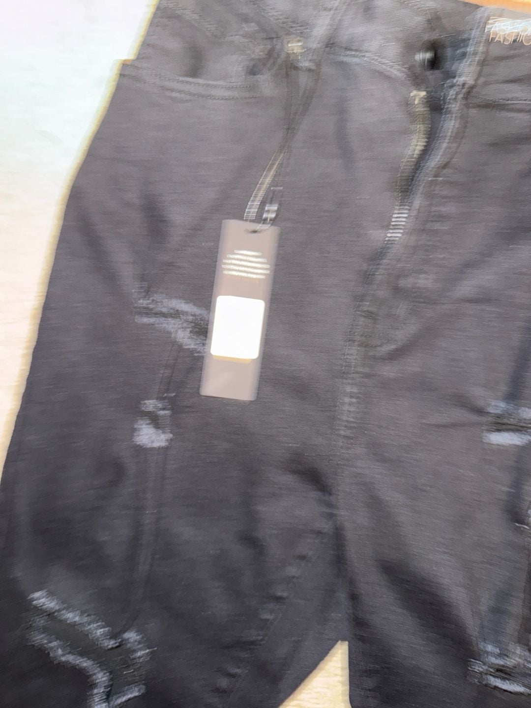 Fashion Nova Black Distressed Ripped Skinny Jeans 4