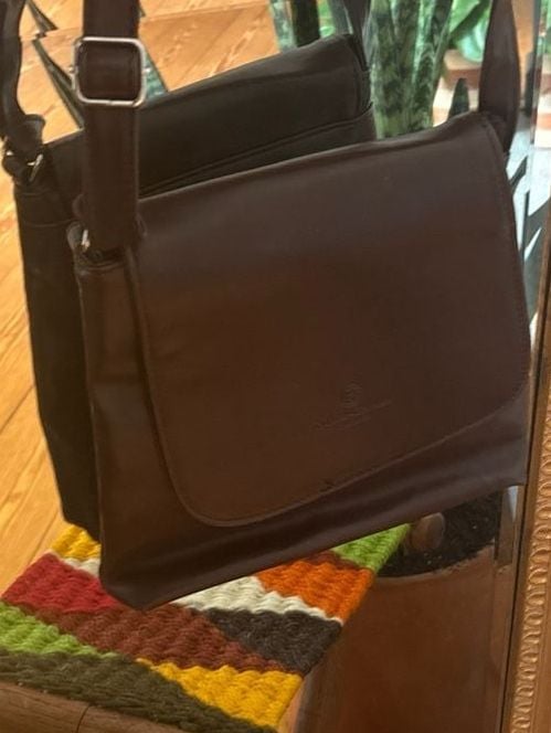 Mick-Chwood Paris Brown Leather Crossbody Flap Bag 4