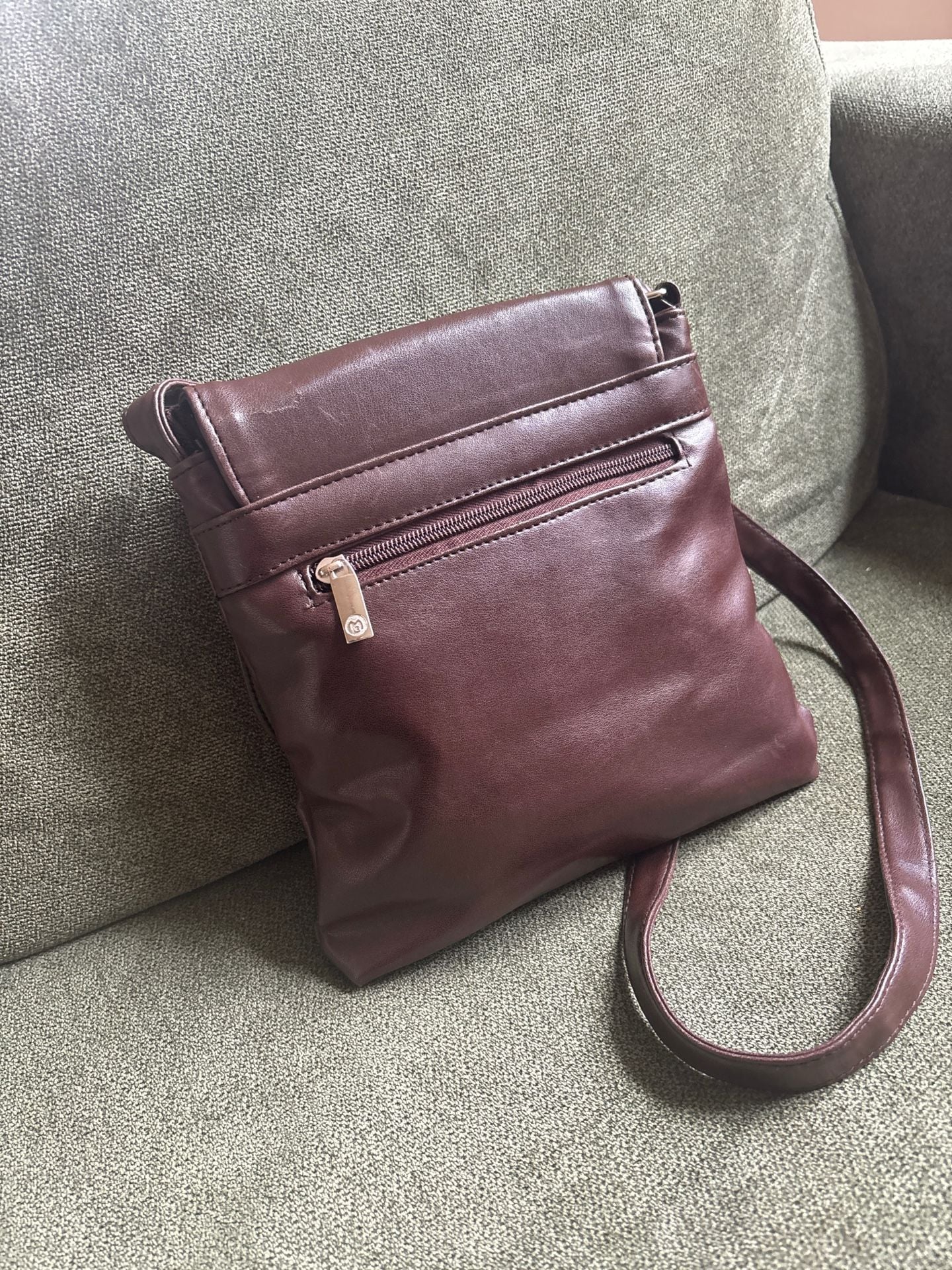 Mick-Chwood Paris Brown Leather Crossbody Flap Bag 11