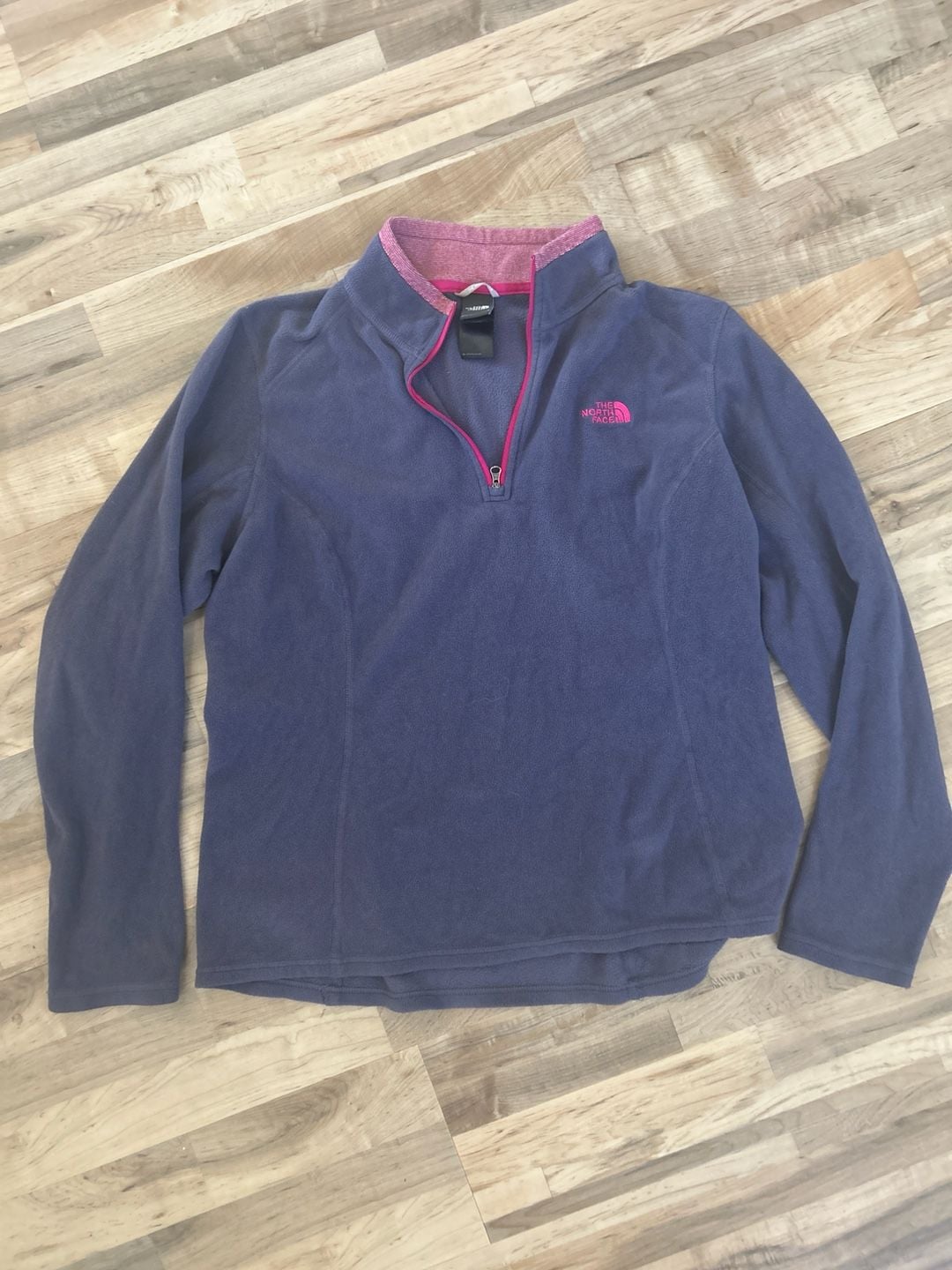 The North Face Women's TKA 100 1/4 Zip Fleece Pullover Purple Size Large 2