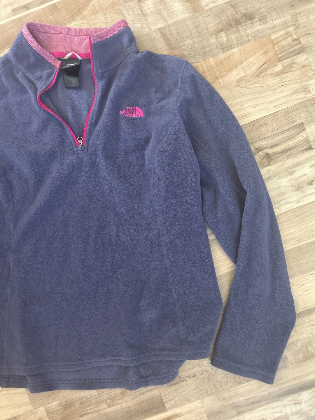 The North Face Women's TKA 100 1/4 Zip Fleece Pullover Purple Size Large 4