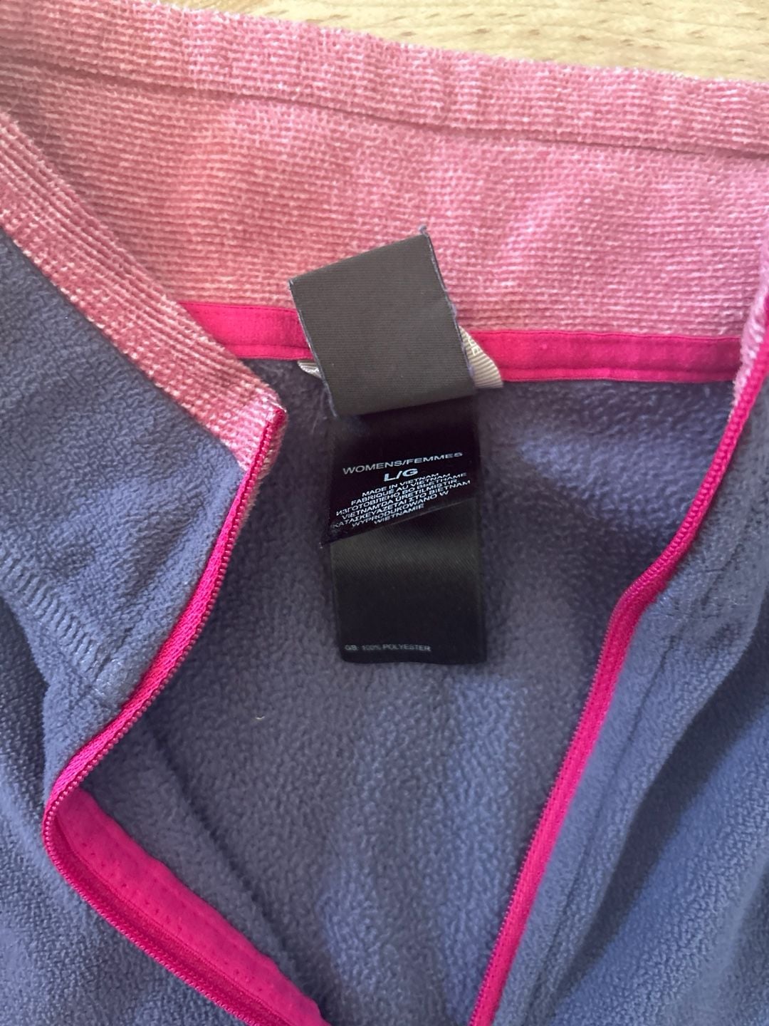 The North Face Women's TKA 100 1/4 Zip Fleece Pullover Purple Size Large 5