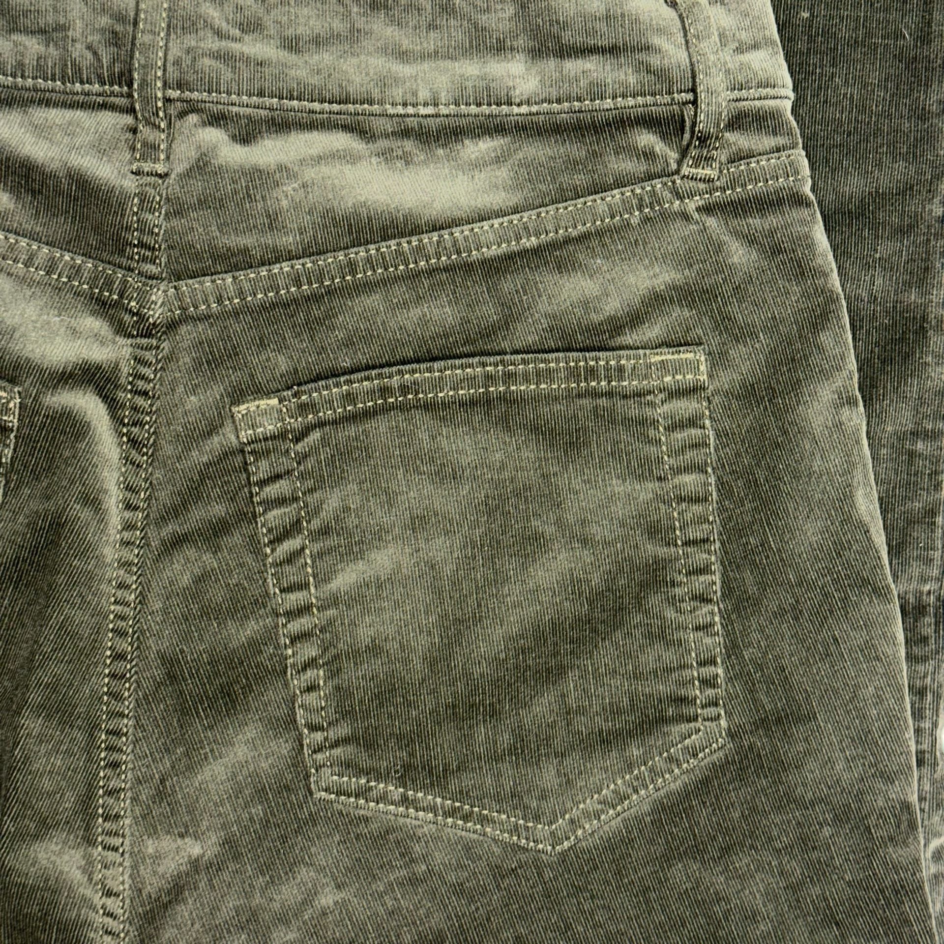 LOFT Corduroy Pants Womens 28/6 Olive Green The Skinny High Rise Stretch NWT 12