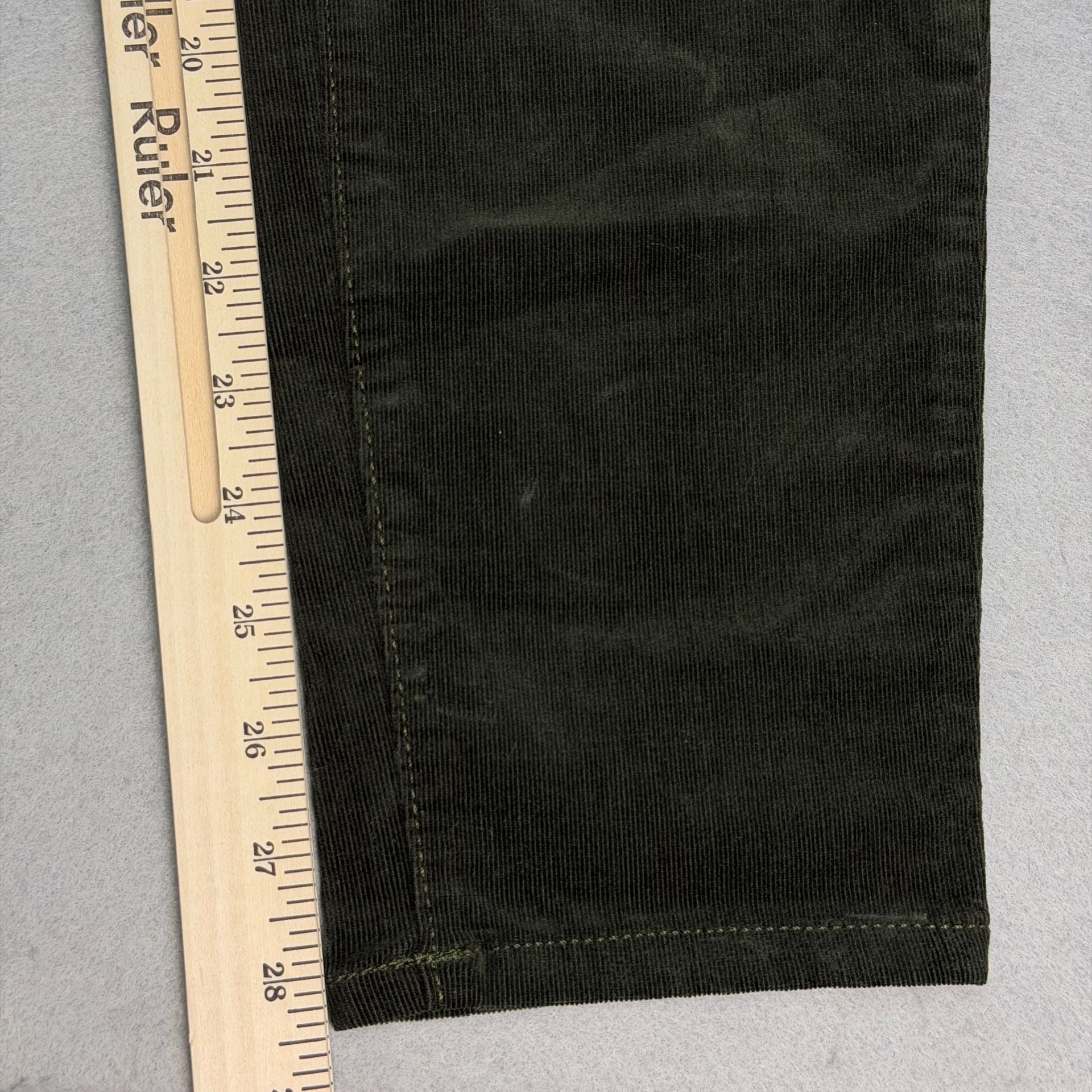 LOFT Corduroy Pants Womens 28/6 Olive Green The Skinny High Rise Stretch NWT 14