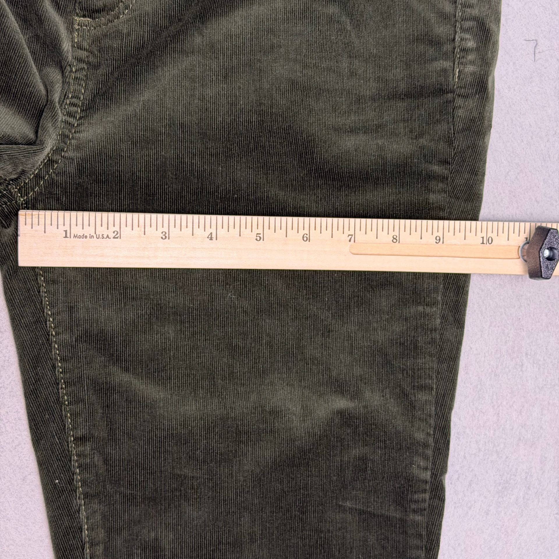LOFT Corduroy Pants Womens 28/6 Olive Green The Skinny High Rise Stretch NWT 15