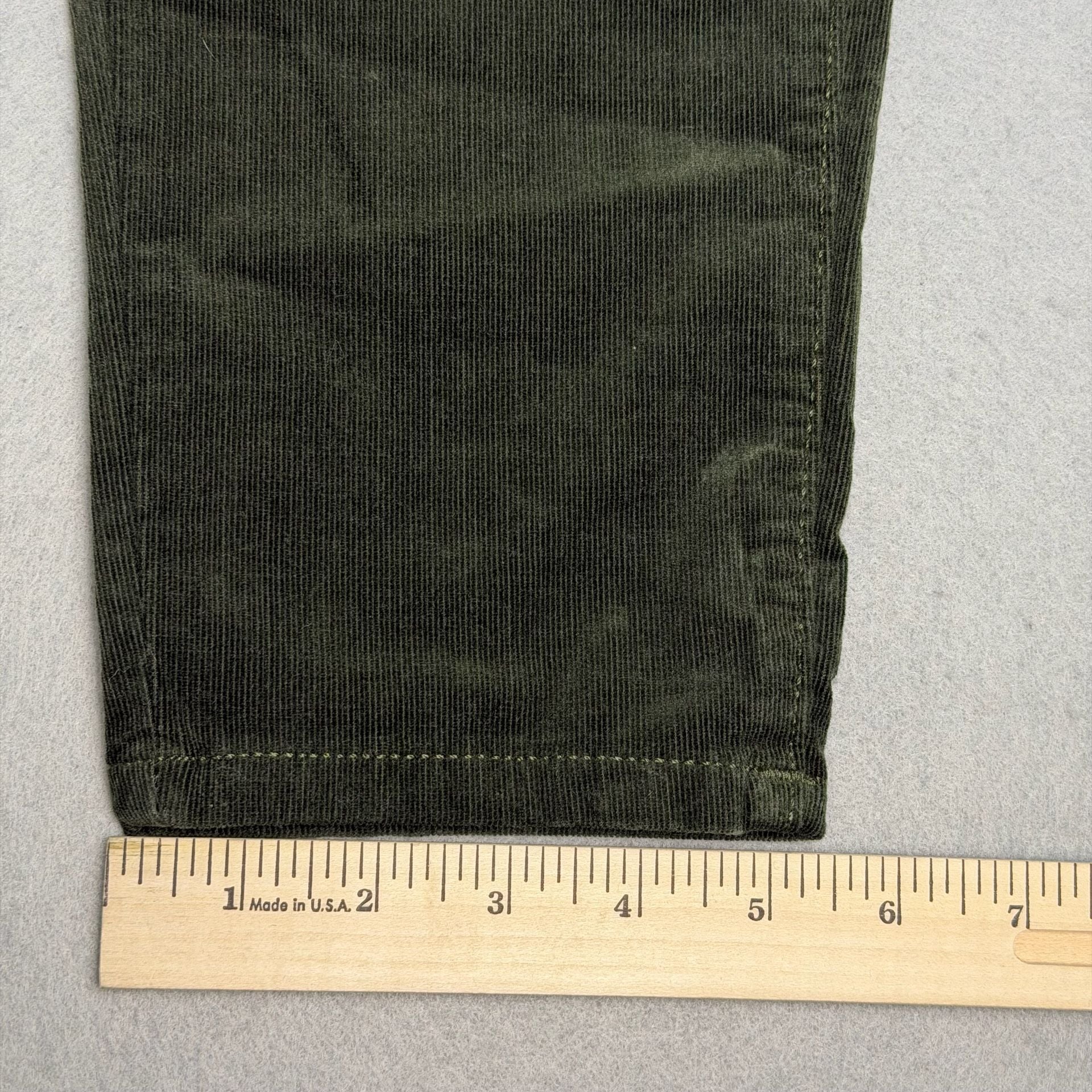 LOFT Corduroy Pants Womens 28/6 Olive Green The Skinny High Rise Stretch NWT 16