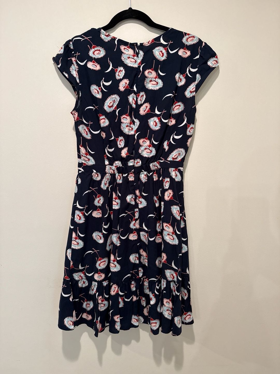 J.Crew Mercantile Floral Faux-Wrap Ruffle Hem Dress Size 2 5