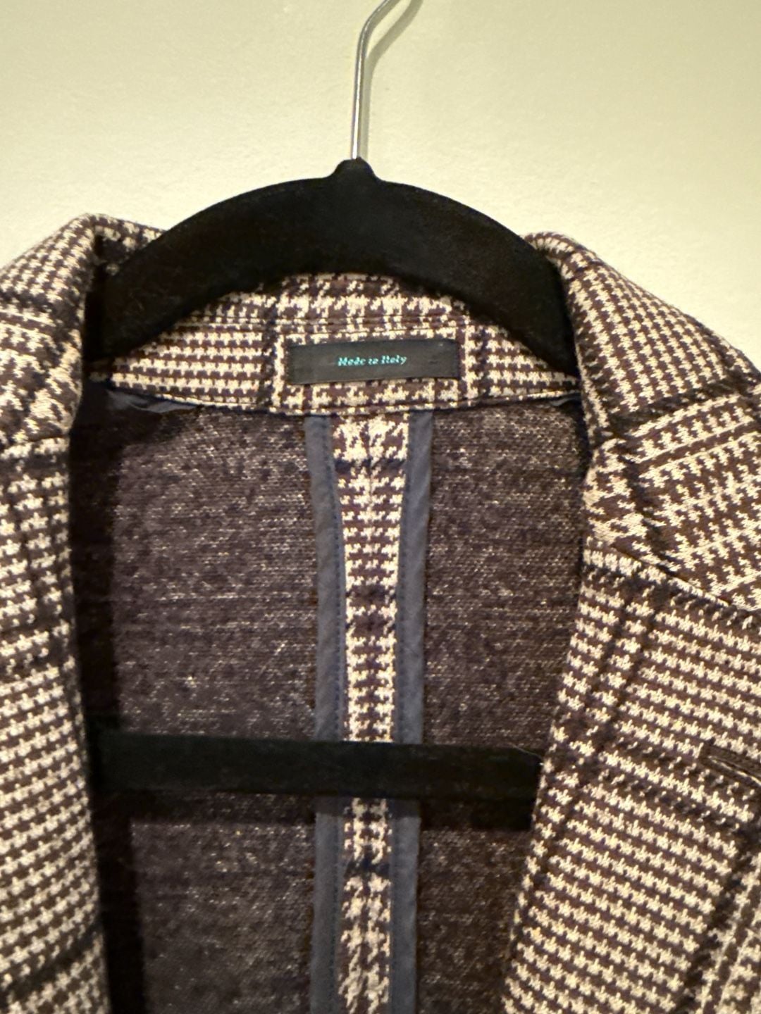 Façonnable No 00 Plaid Houndstooth Blazer Sport Coat Made in Italy US 32 5