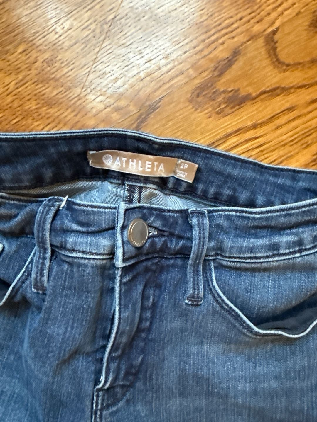 Athleta Sculpt Skinny Jeans Size 2P Blue Denim 3