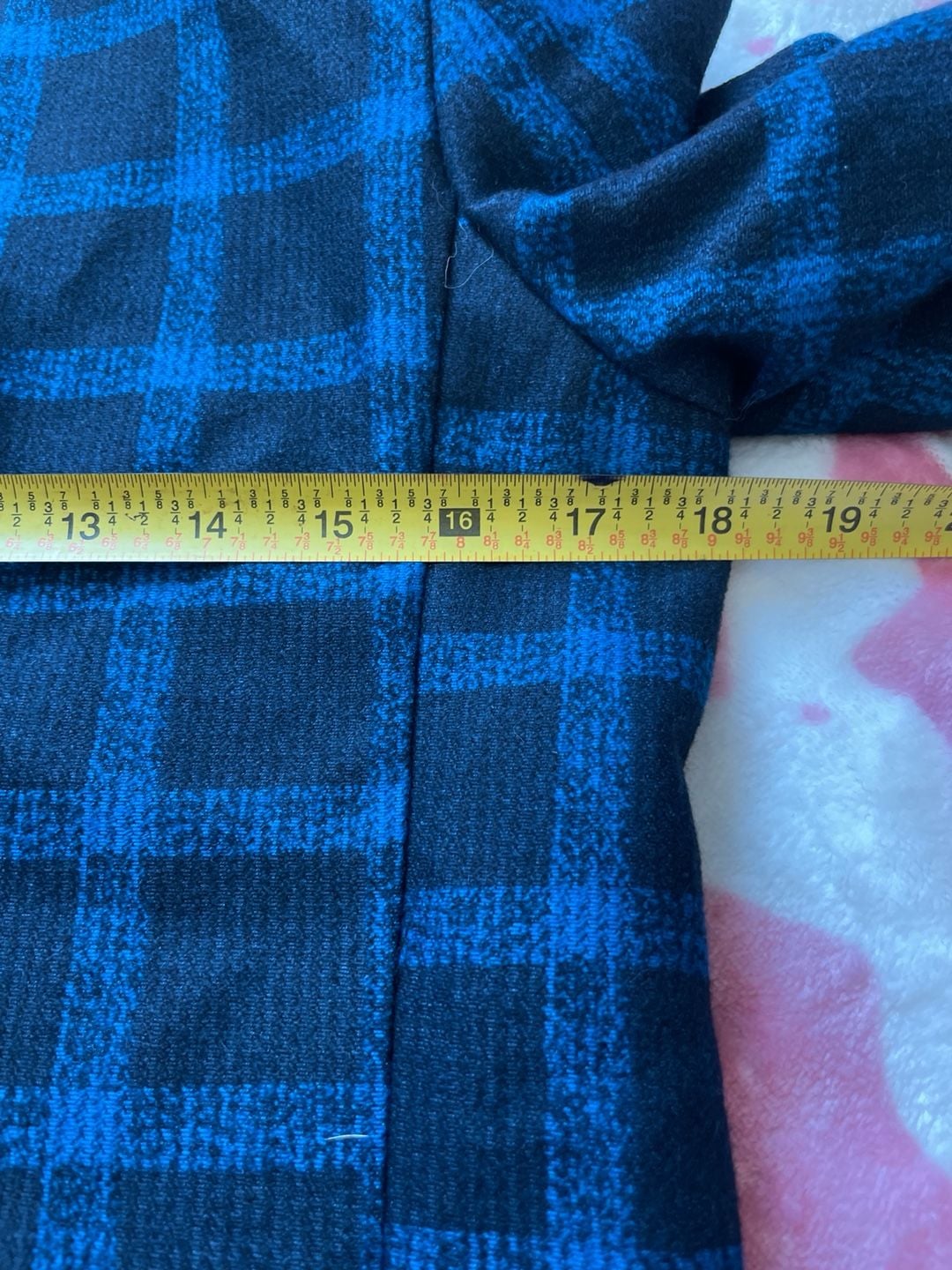 Elie Balleh Blue and Black Plaid Blazer Sport Coat Boy's Size XL 18/20 7