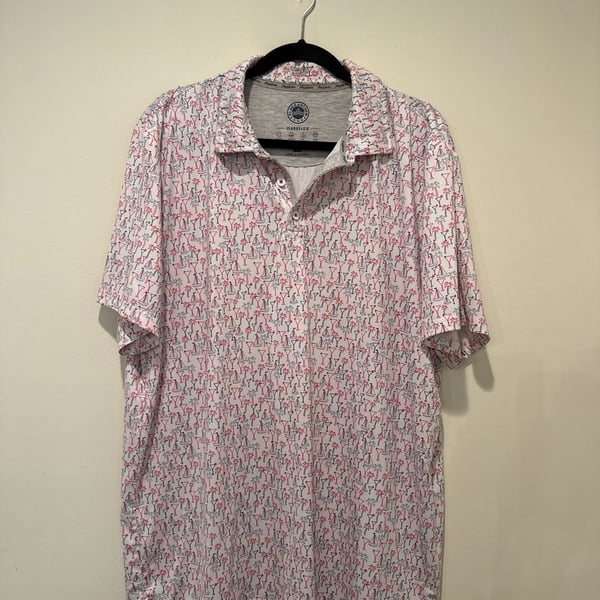 Flag & Anthem MadeFlex Scofield Americana Martini Print Performance Polo XL