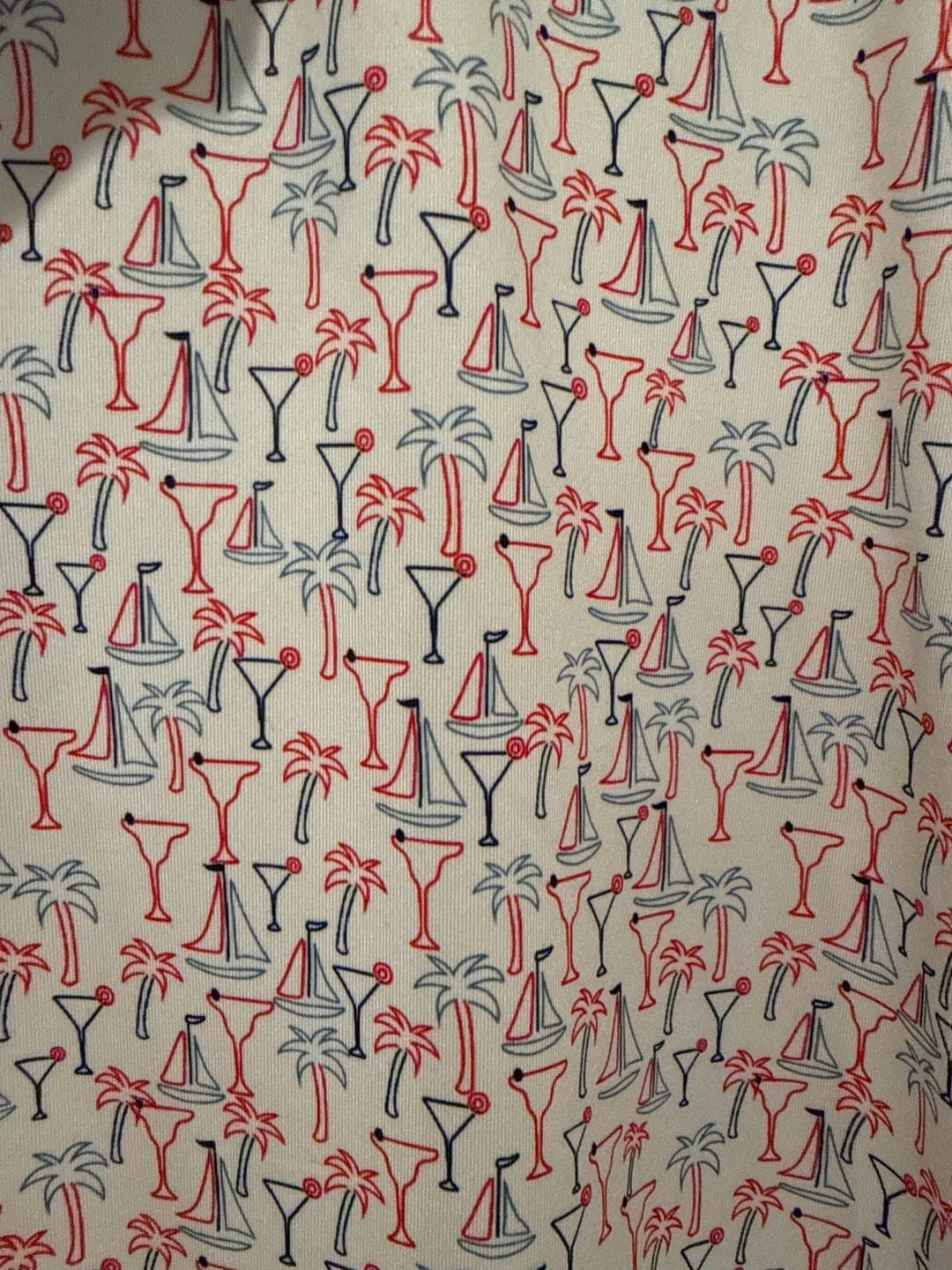Flag & Anthem MadeFlex Scofield Americana Martini Print Performance Polo XL 4