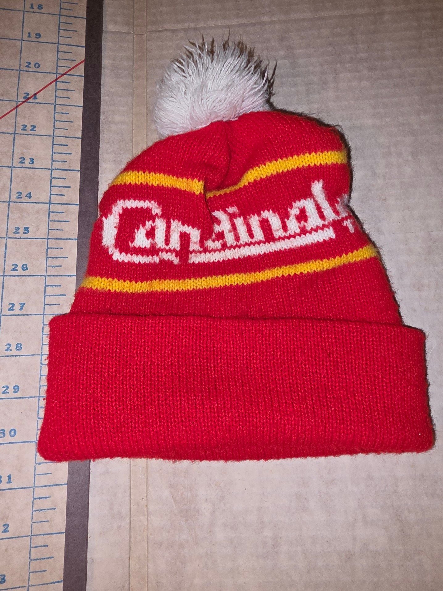 Vintage St Louis Sun Newspaper Cardinals Baseball Beanie Stocking Hat Cap MLB 7