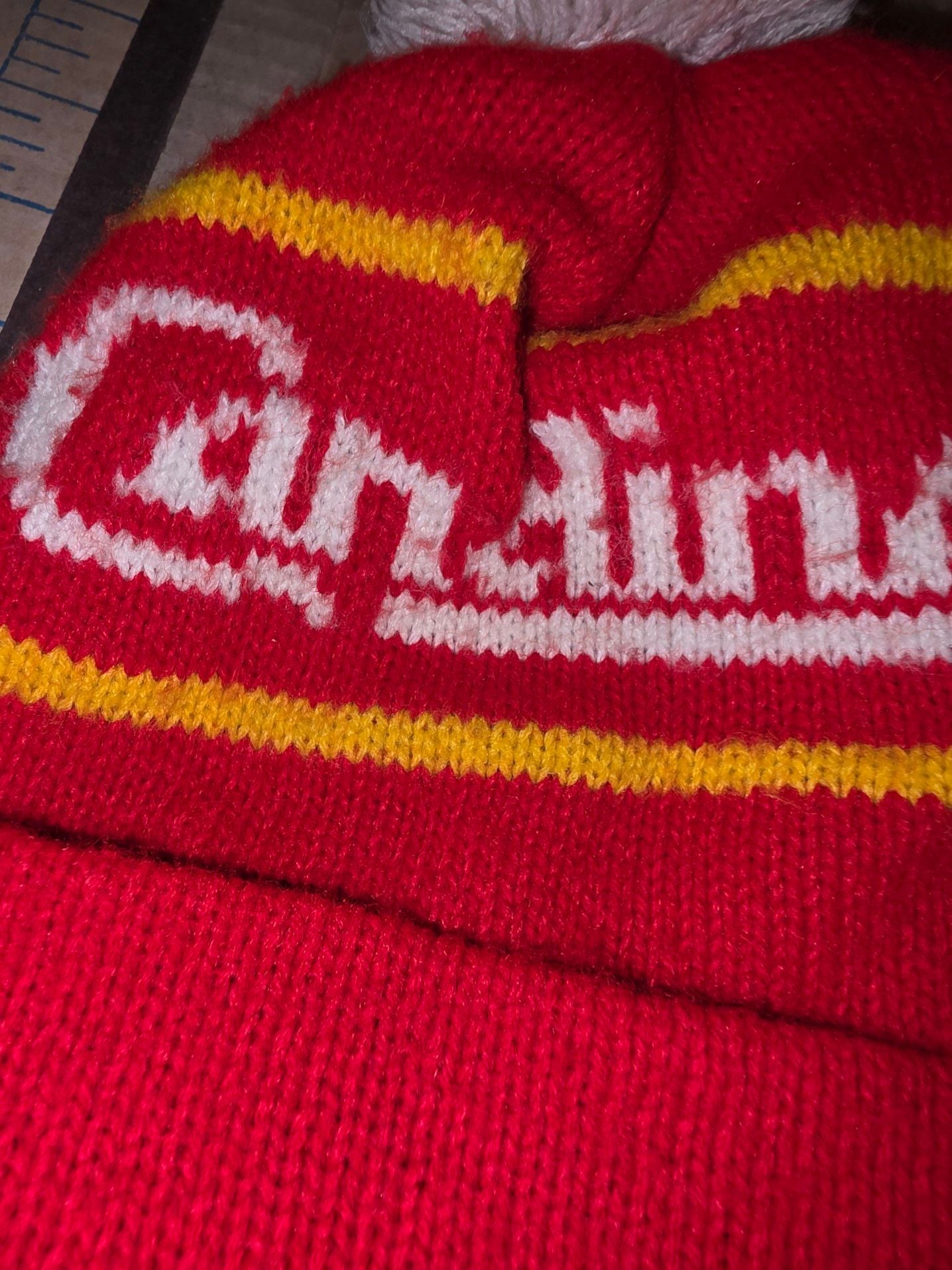 Vintage St Louis Sun Newspaper Cardinals Baseball Beanie Stocking Hat Cap MLB 8