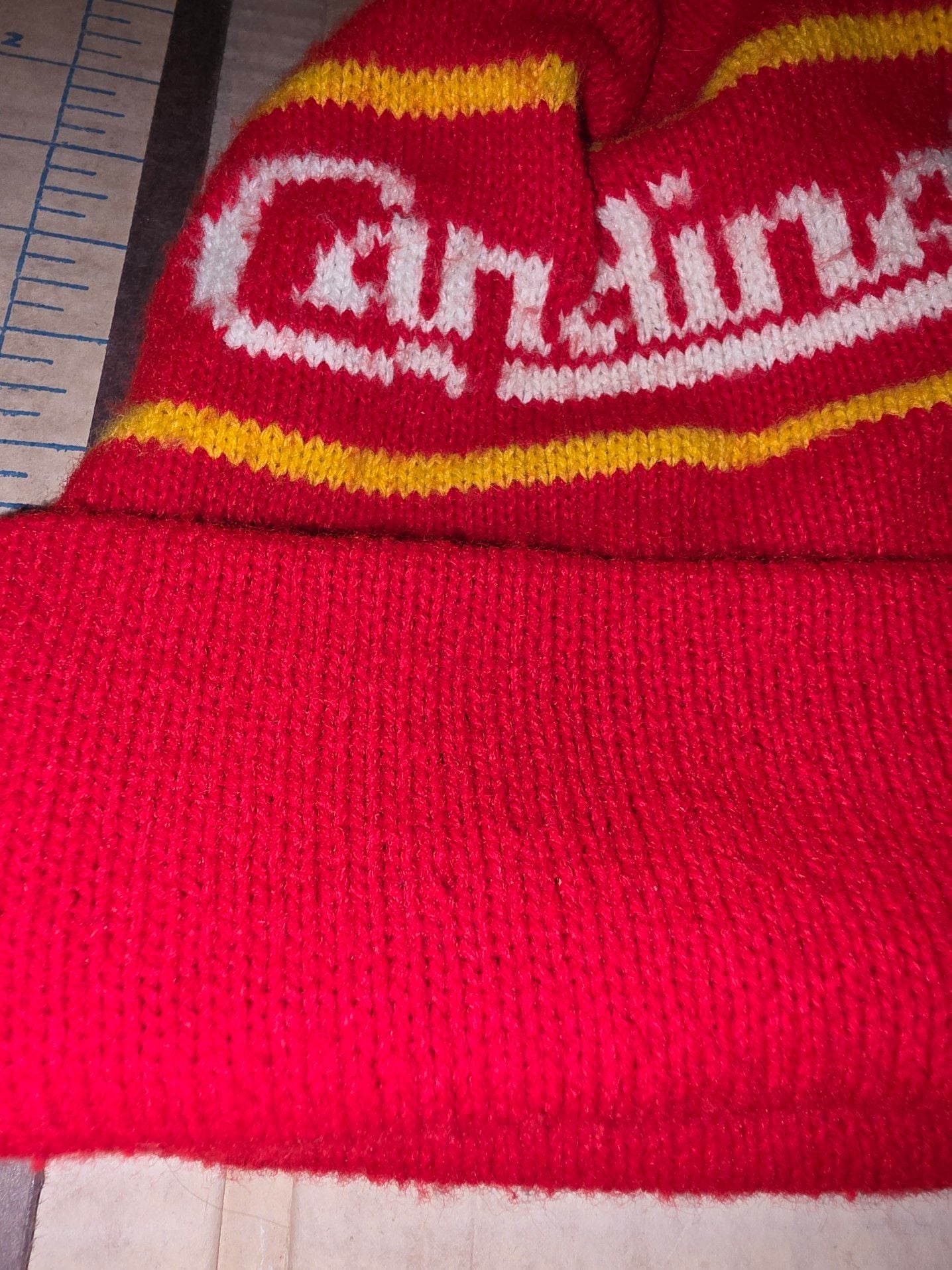 Vintage St Louis Sun Newspaper Cardinals Baseball Beanie Stocking Hat Cap MLB 9
