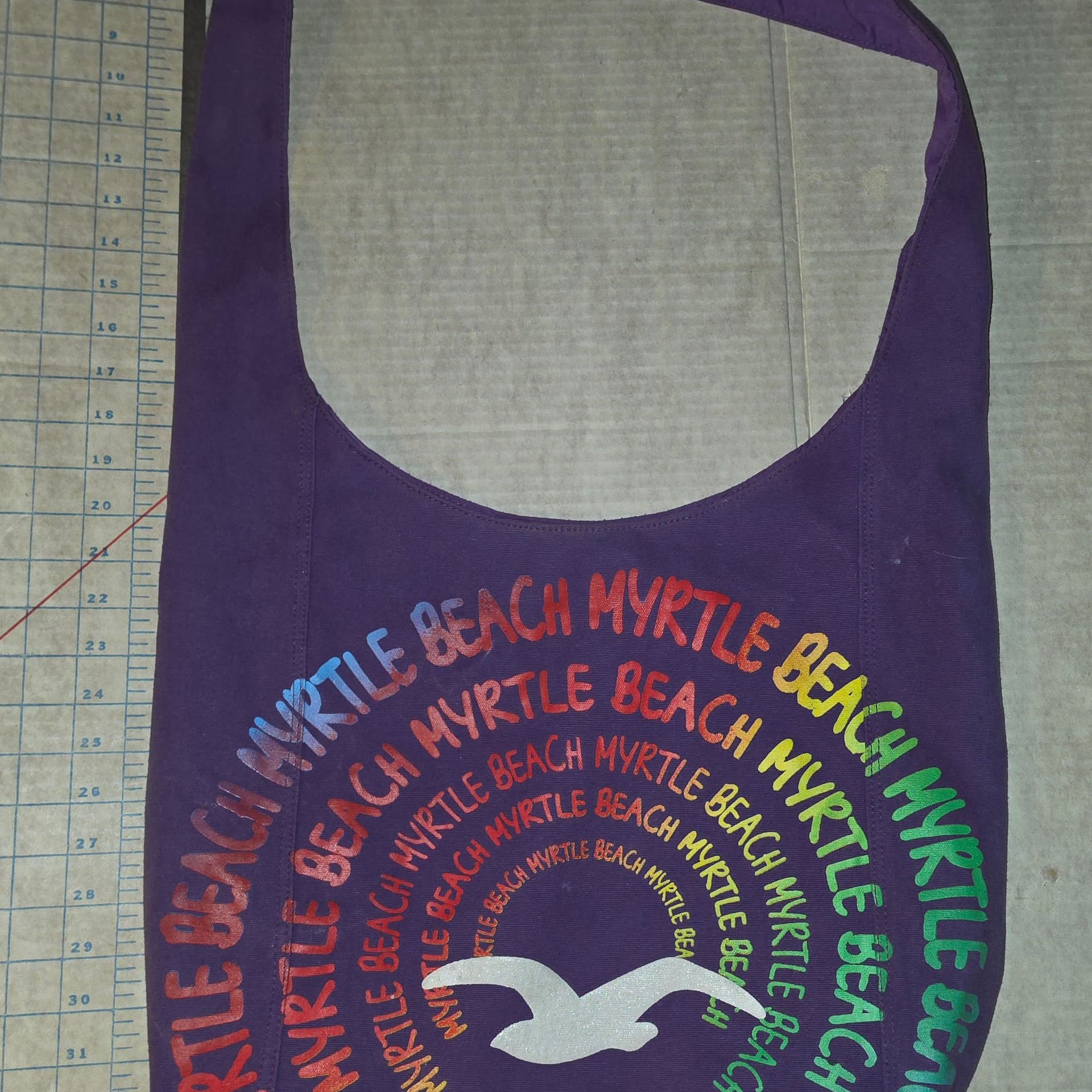Shantie Accessories Mertle Beach Seagull LARGE 100% Cotton Tote Bag 2