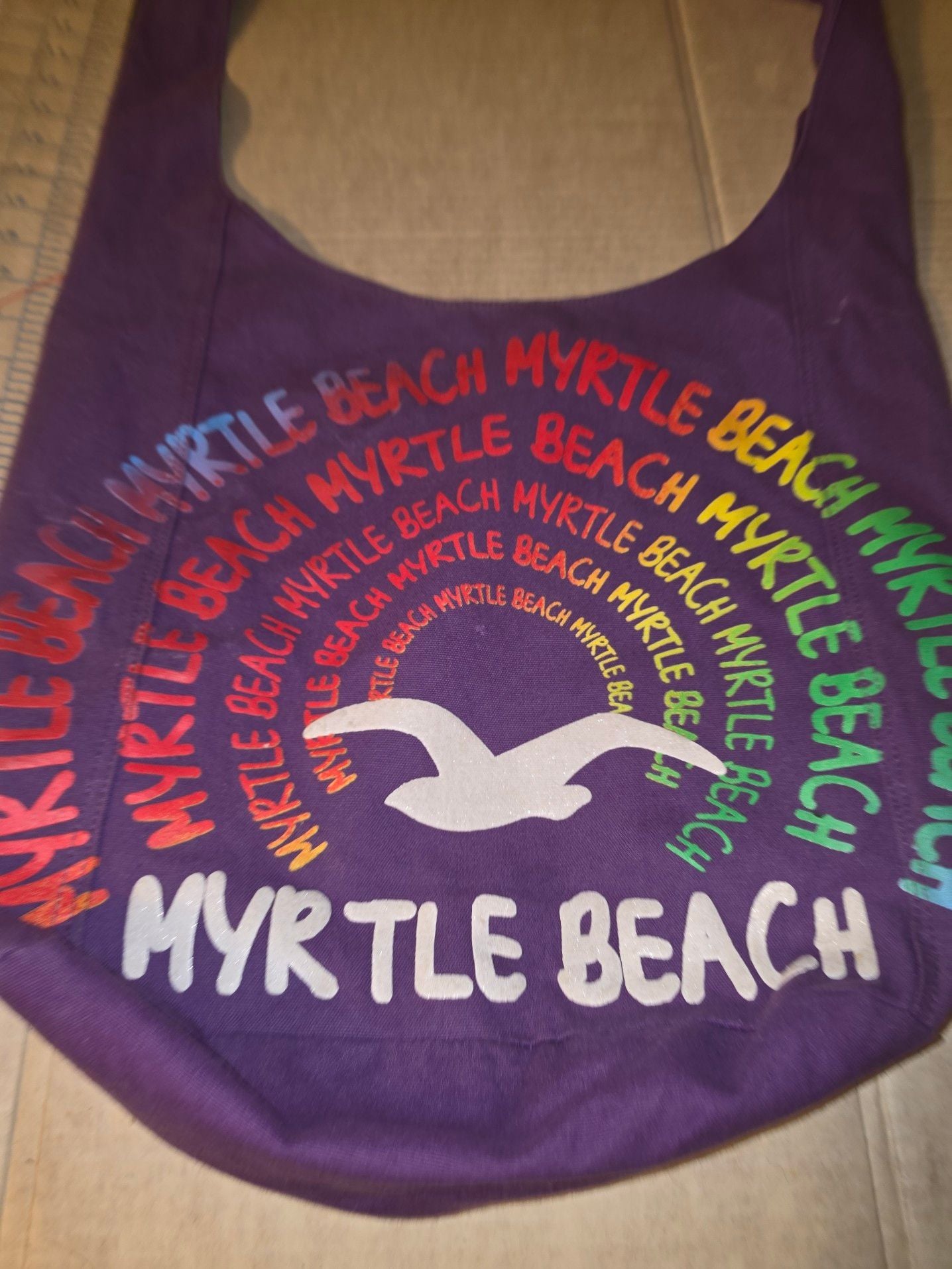 Shantie Accessories Mertle Beach Seagull LARGE 100% Cotton Tote Bag 3