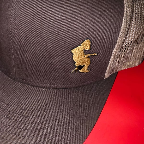 Pacific Headware Mikey Houser Embroidered Snapback Trucker Cap Shows Some Wear