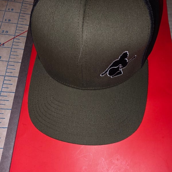 Mikey Houser Embroidered Silhouette Pacific Snapback Trucker Hat