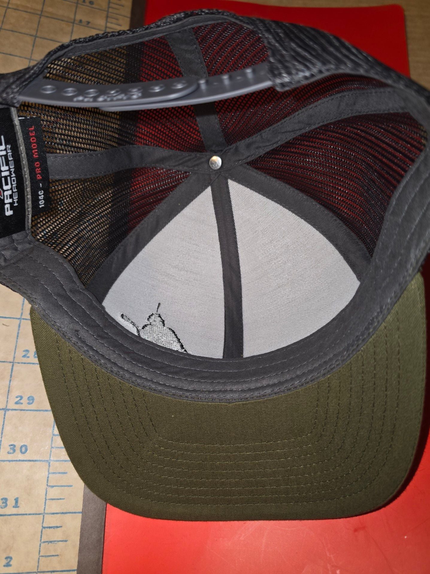 Mikey Houser Embroidered Silhouette Pacific Snapback Trucker Hat 8
