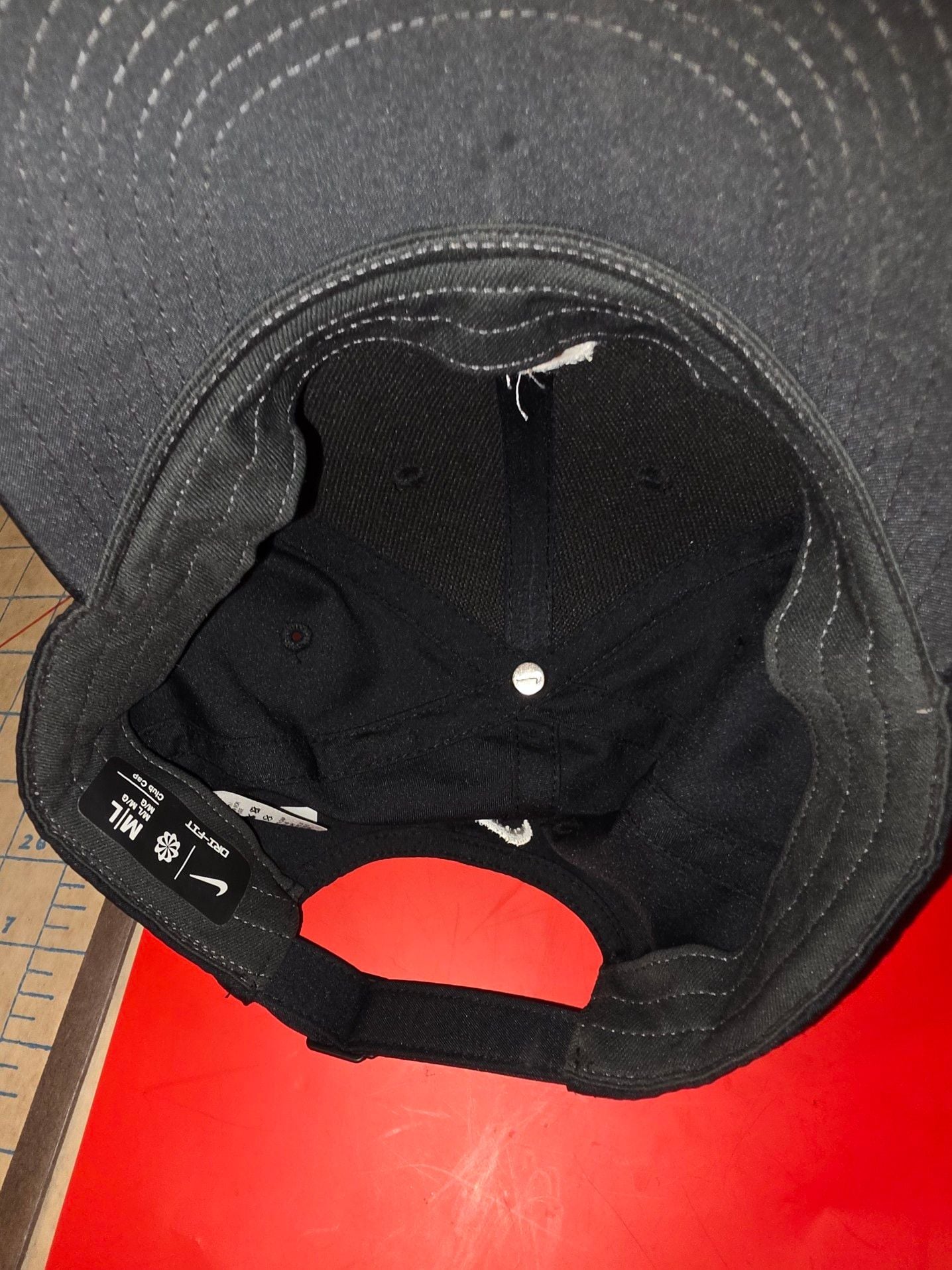 NIKEGOLF Carolina The Cliffs Logo Embroidered Hat Baseball Cap Adjustable Black 7