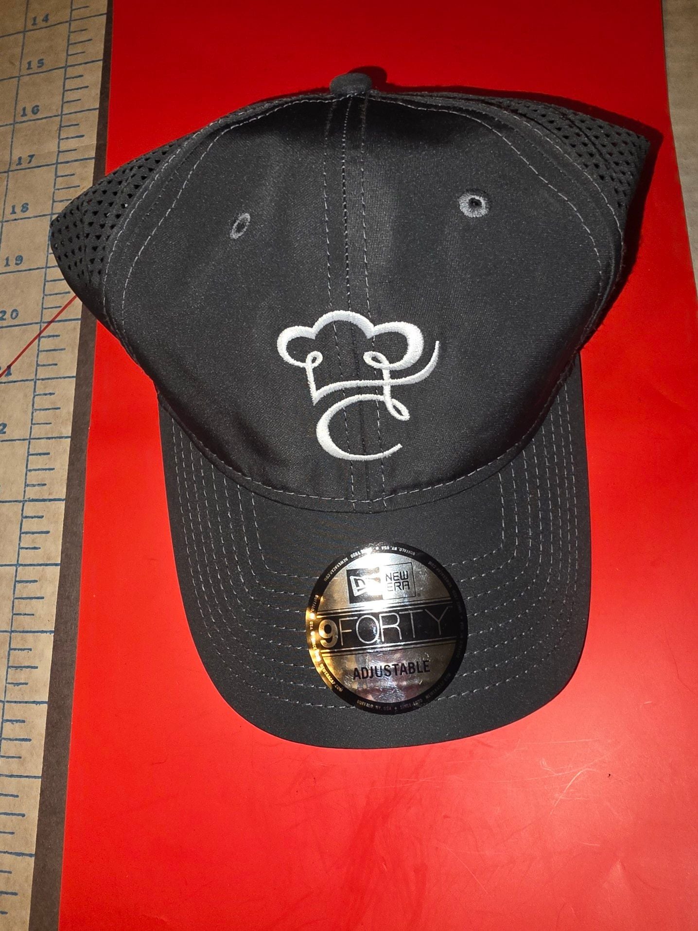 Nice Athletic New Era 9Forty Strapback Hat w/ Unknown Embroidered Chef Hat Logo 3
