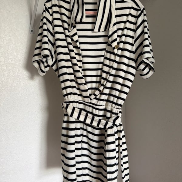 Kate Spade Breton Striped Terry romper! New! Size Small