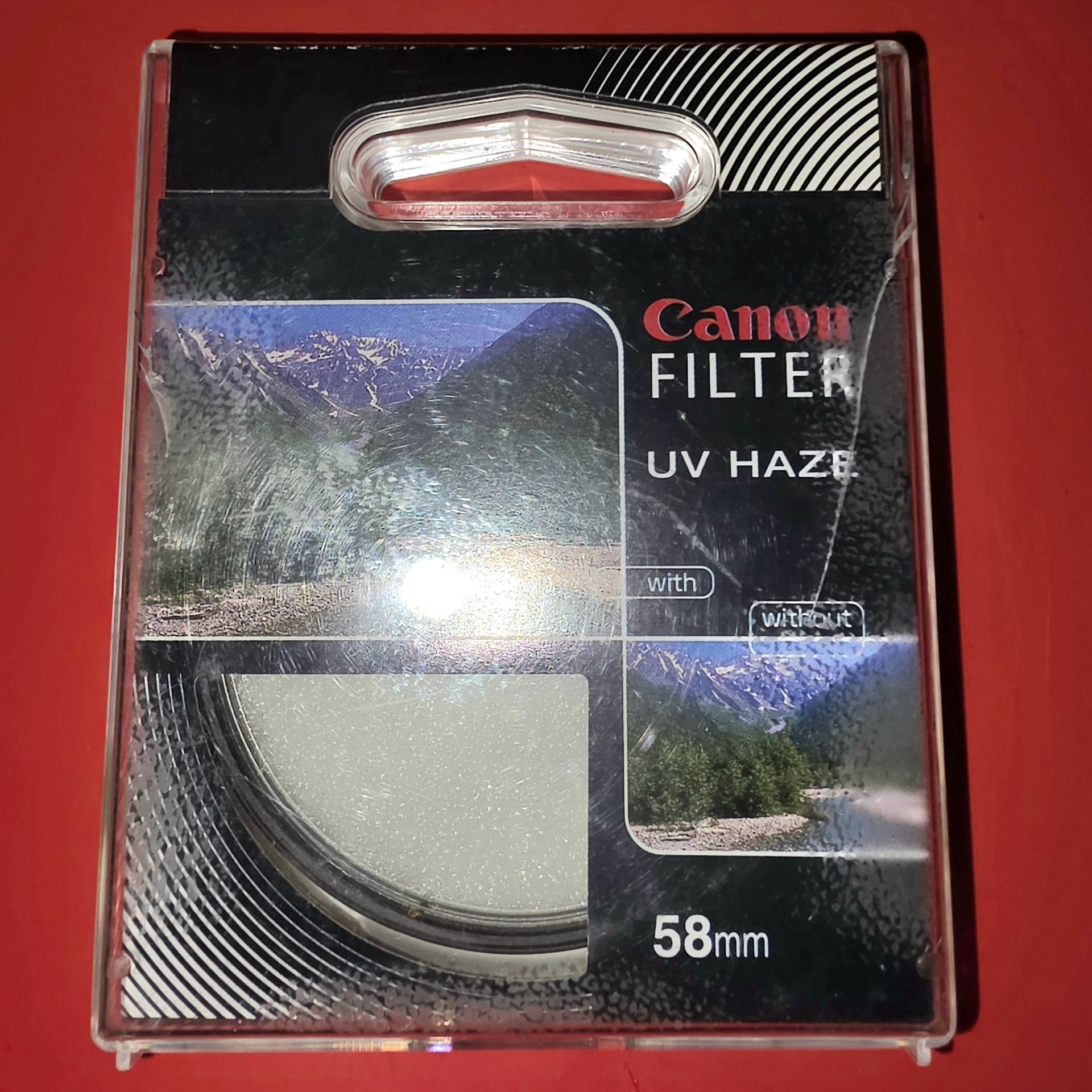 Canon 58MM UV HAZE Filter: Absorbs Ultraviolet Rays, P#7-5801-1 NEW in Package 3