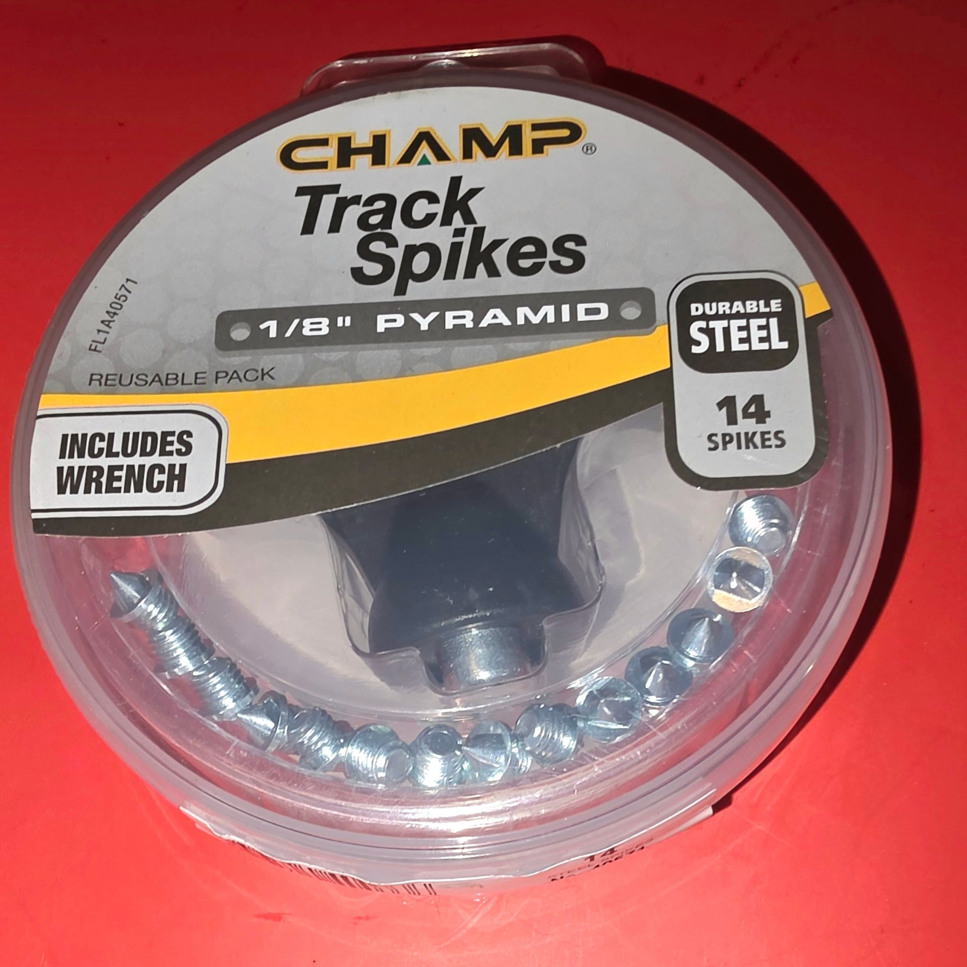 CHAMP Steel Pyramid Replacement Track Spikes - 3/16” (14 ct) 3