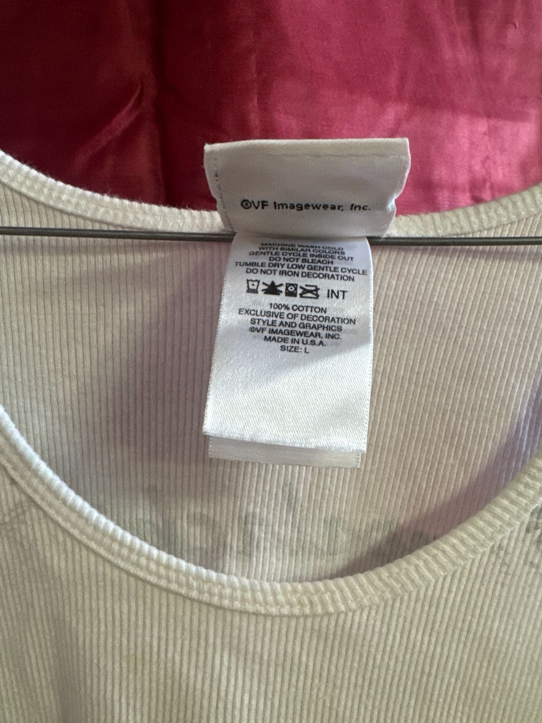 Harley-Davidson Y2K USA Made Appalachian Mechanicsburg PA White Ribbed Tank Top Large 3