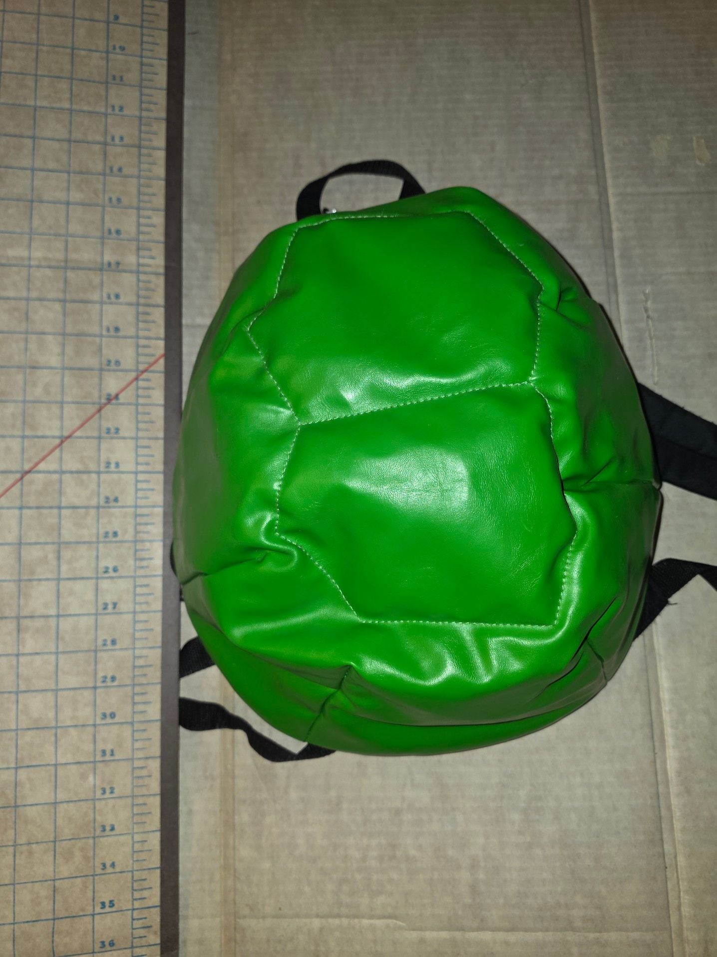 Nickelodeon TMNT Teenage Mutant Ninja Turtle Green Soft Shell Backpack 17x14x9 2
